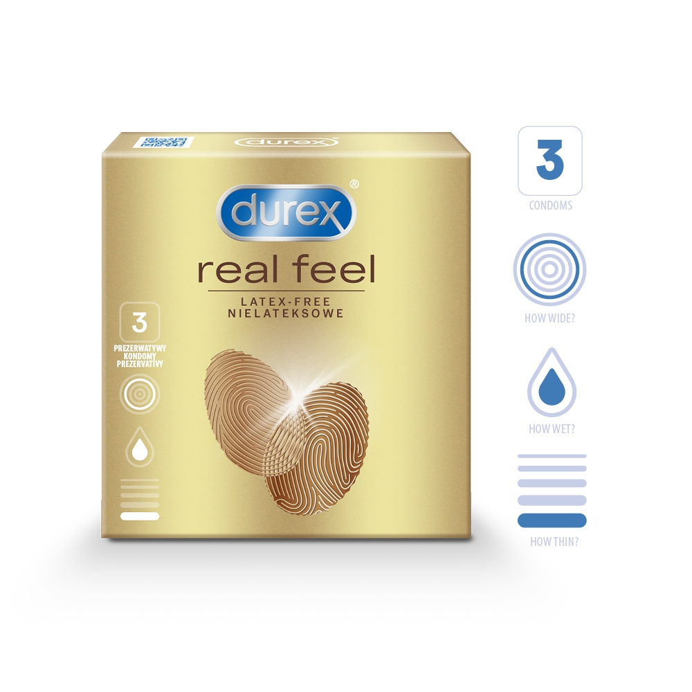 DUREX KONDOOMID REAL FEEL N3 - Tootepilt 