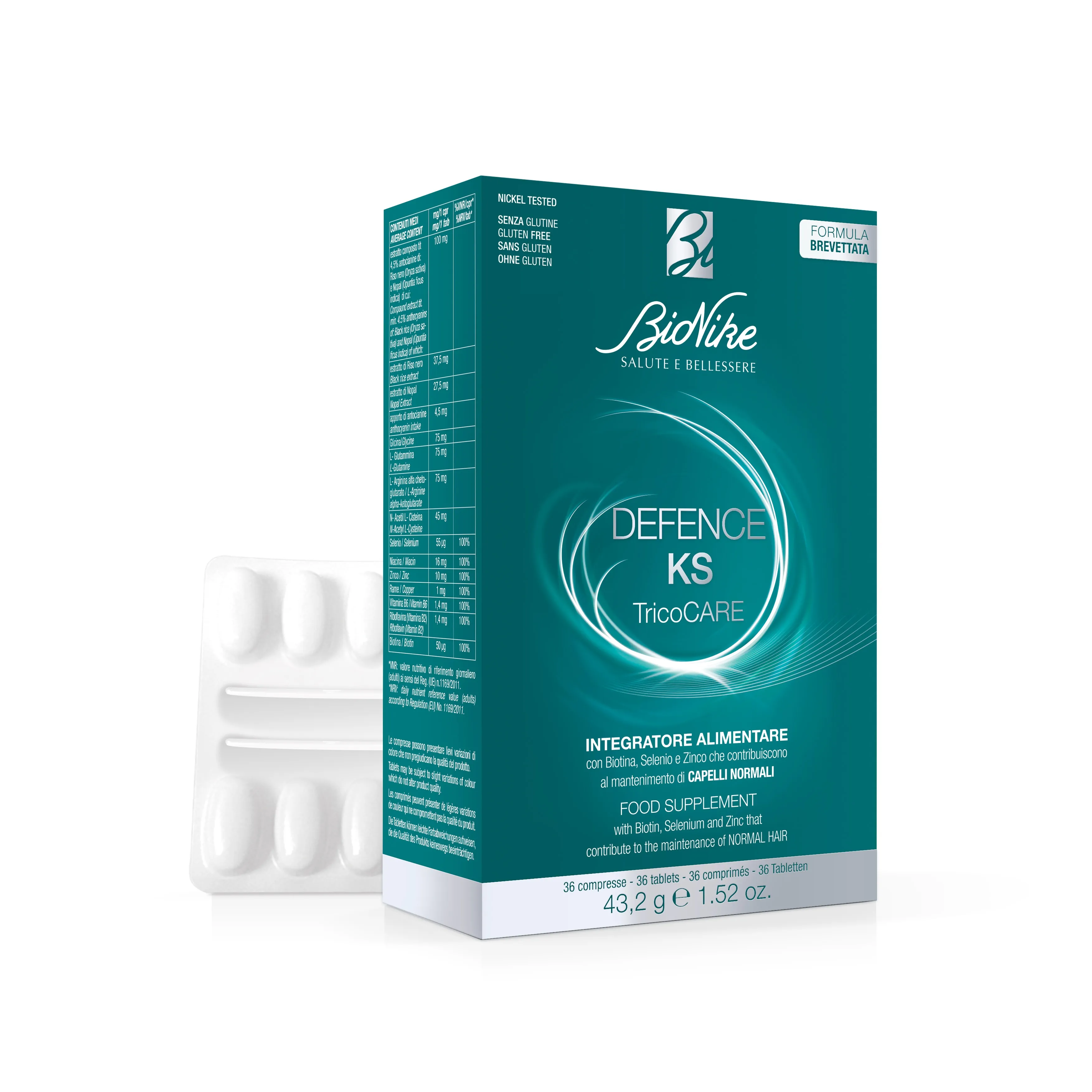 BIONIKE KS TRICOCARE VITAMIINID JUUSTELE TBL N36 - Tootepilt 