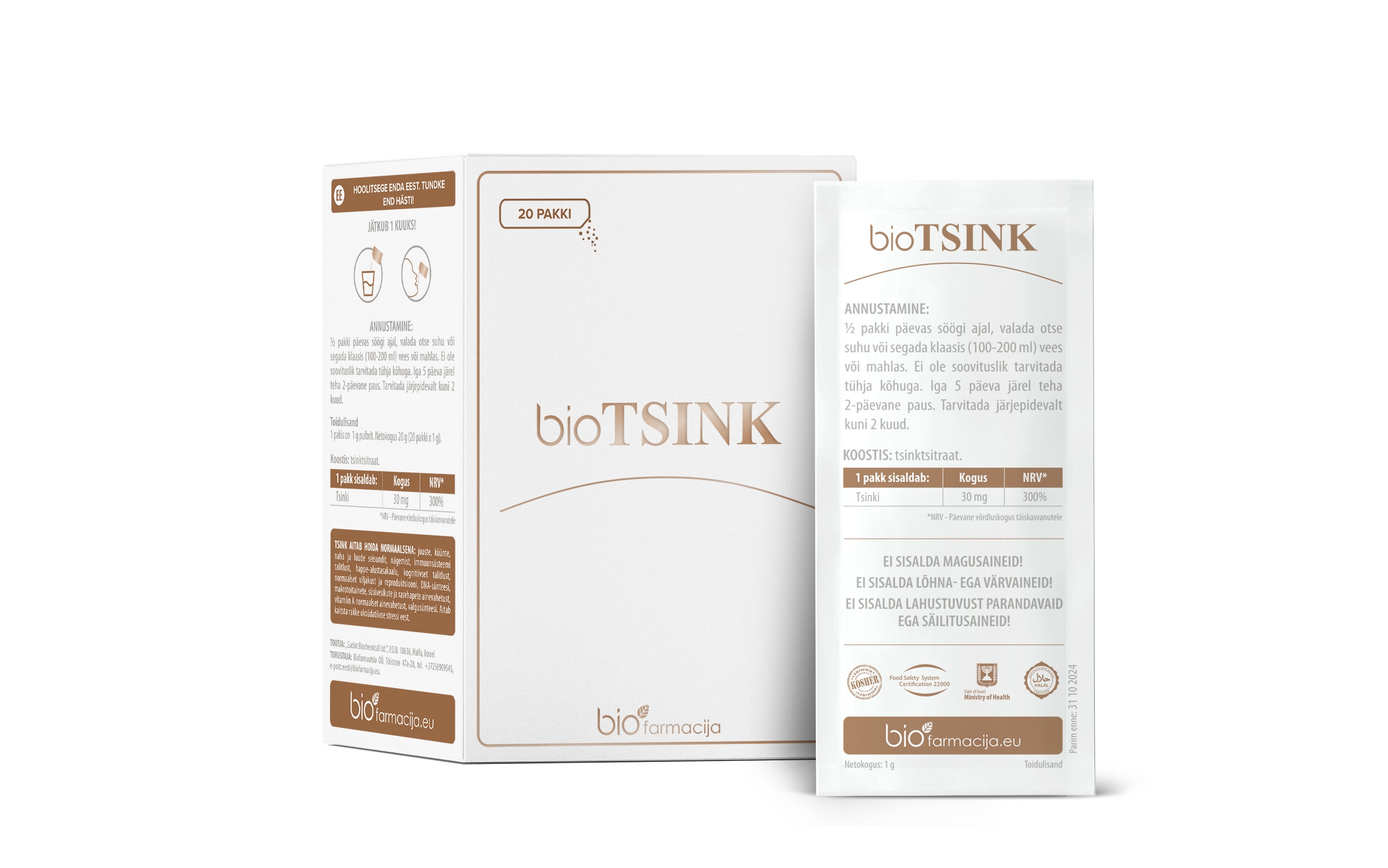 BIO TSINK 30MG PULBER N20 - Tootepilt 2