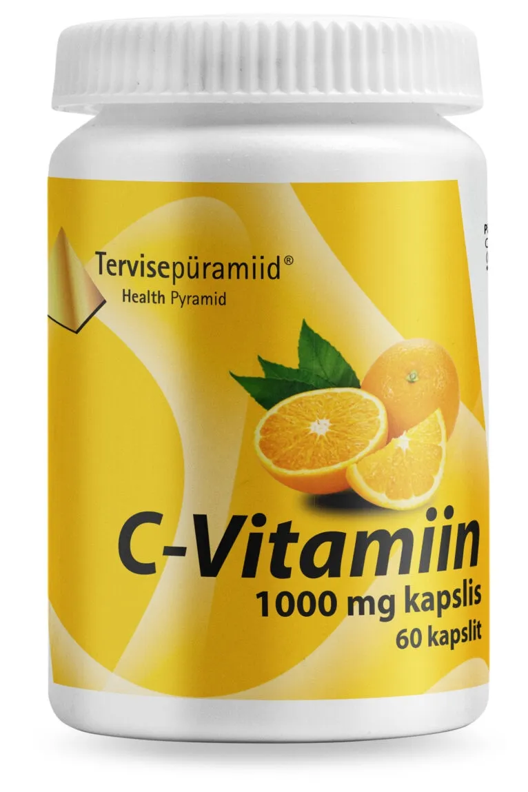 TERVISEPÜRAMIID C-VITAMIIN KAPSLID 1000MG N60 - Tootepilt 
