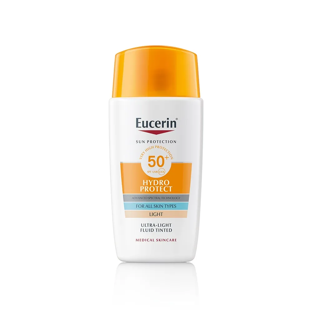EUCERIN SUN HYDRO PROTECT EMULSIOON NÄOLE TOONITUD SPF50+ 50ML - Tootepilt 