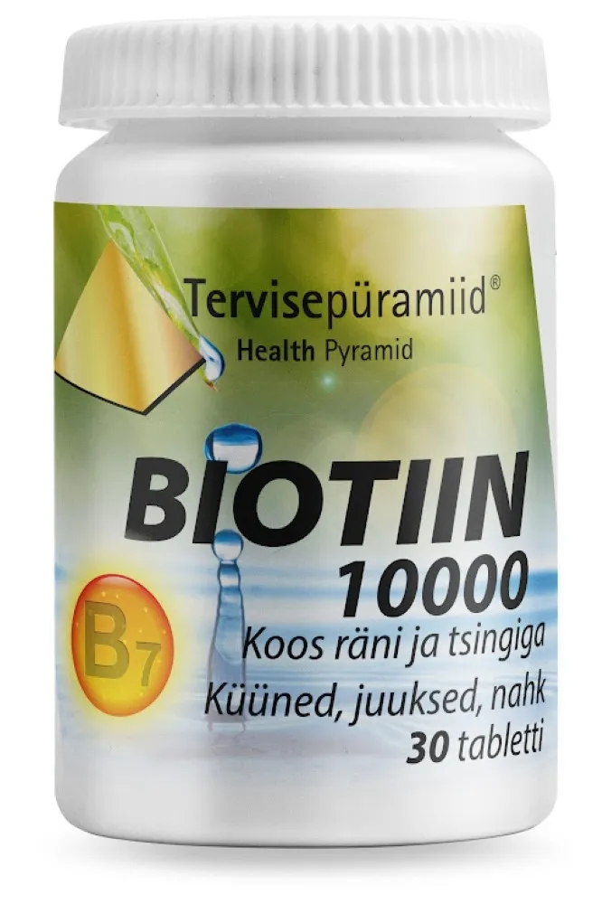 TERVISEPÜRAMIID BIOTIIN 10000 N30 - Tootepilt 