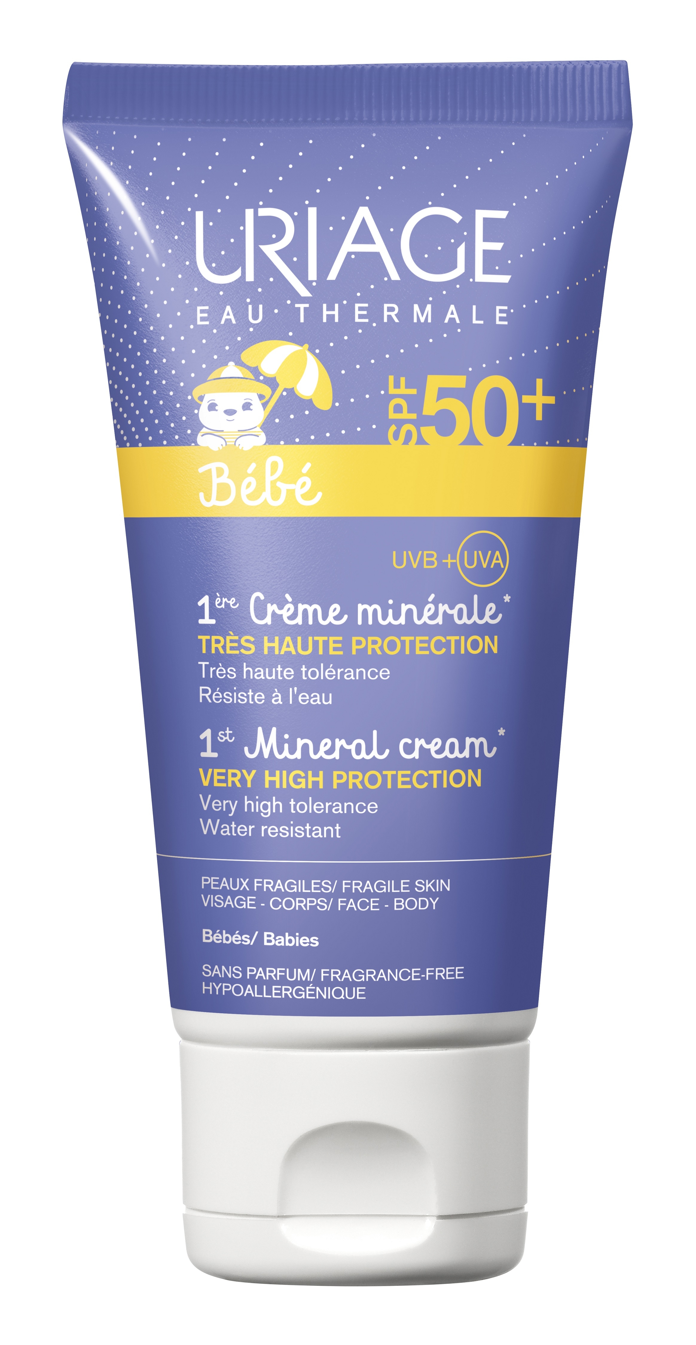 URIAGE BABY 1ST PÄIKESEKAITSE MINERAALKREEM SPF50 50ML - Tootepilt 