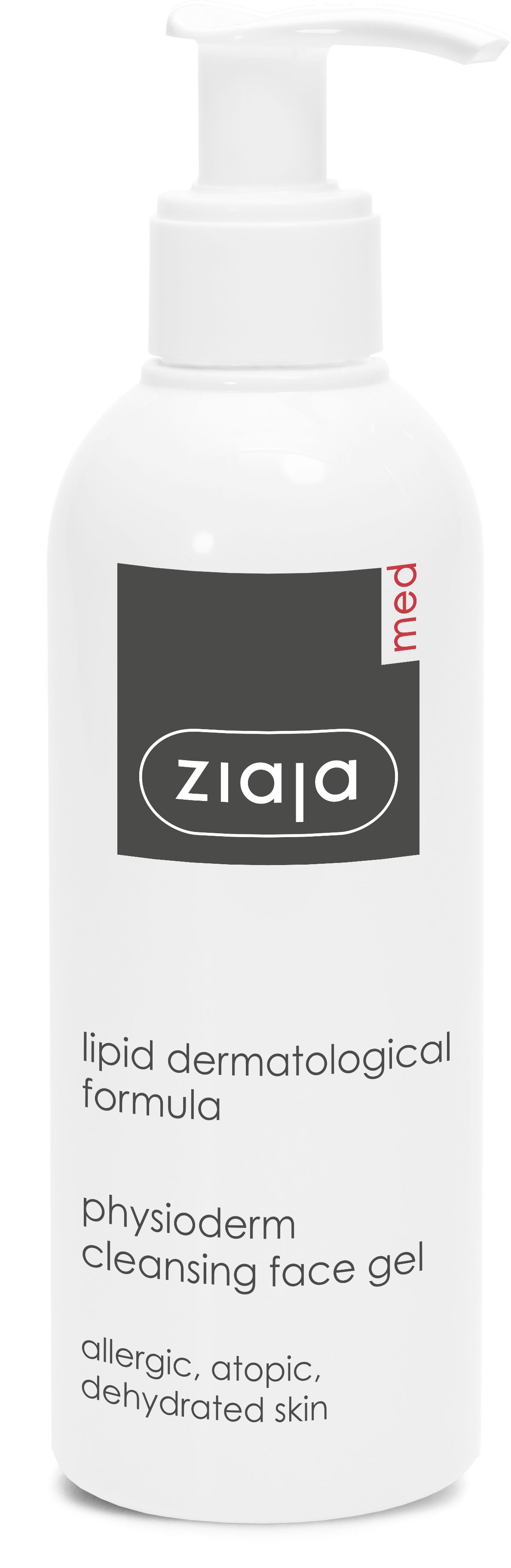 ZIAJA MED PHYSIODERM NÄOPUHASTUSGEEL TUNDLIKULE NAHALE 200ML - Tootepilt 