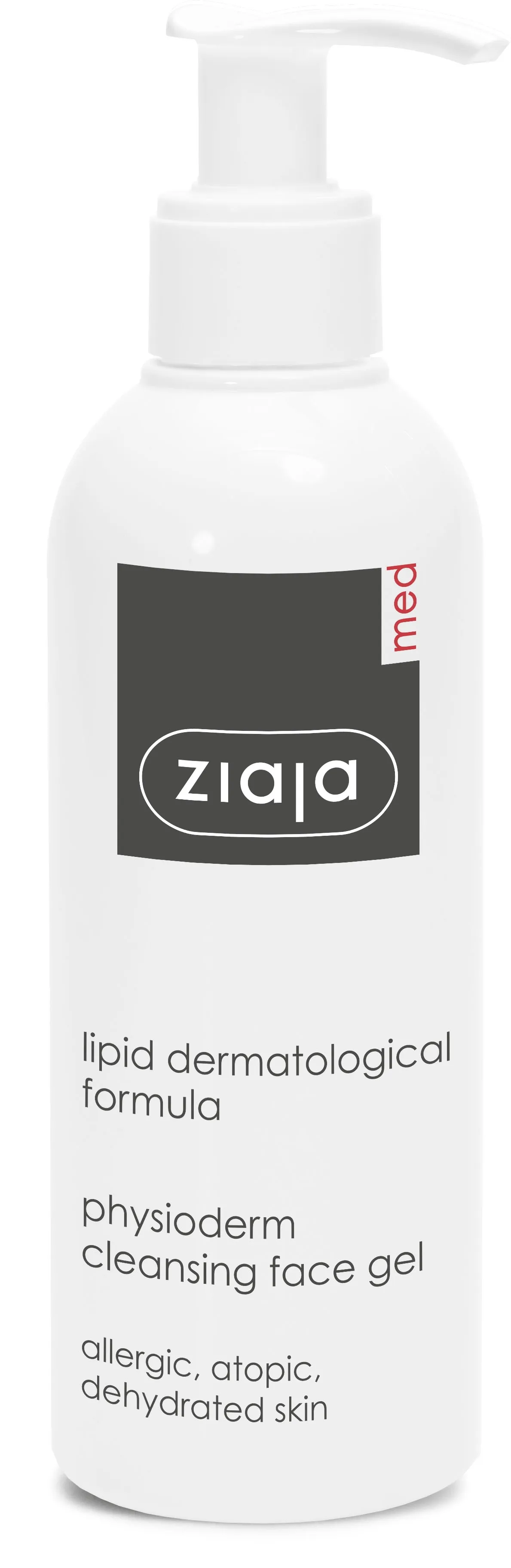 ZIAJA MED PHYSIODERM NÄOPUHASTUSGEEL TUNDLIKULE NAHALE 200ML - Tootepilt 