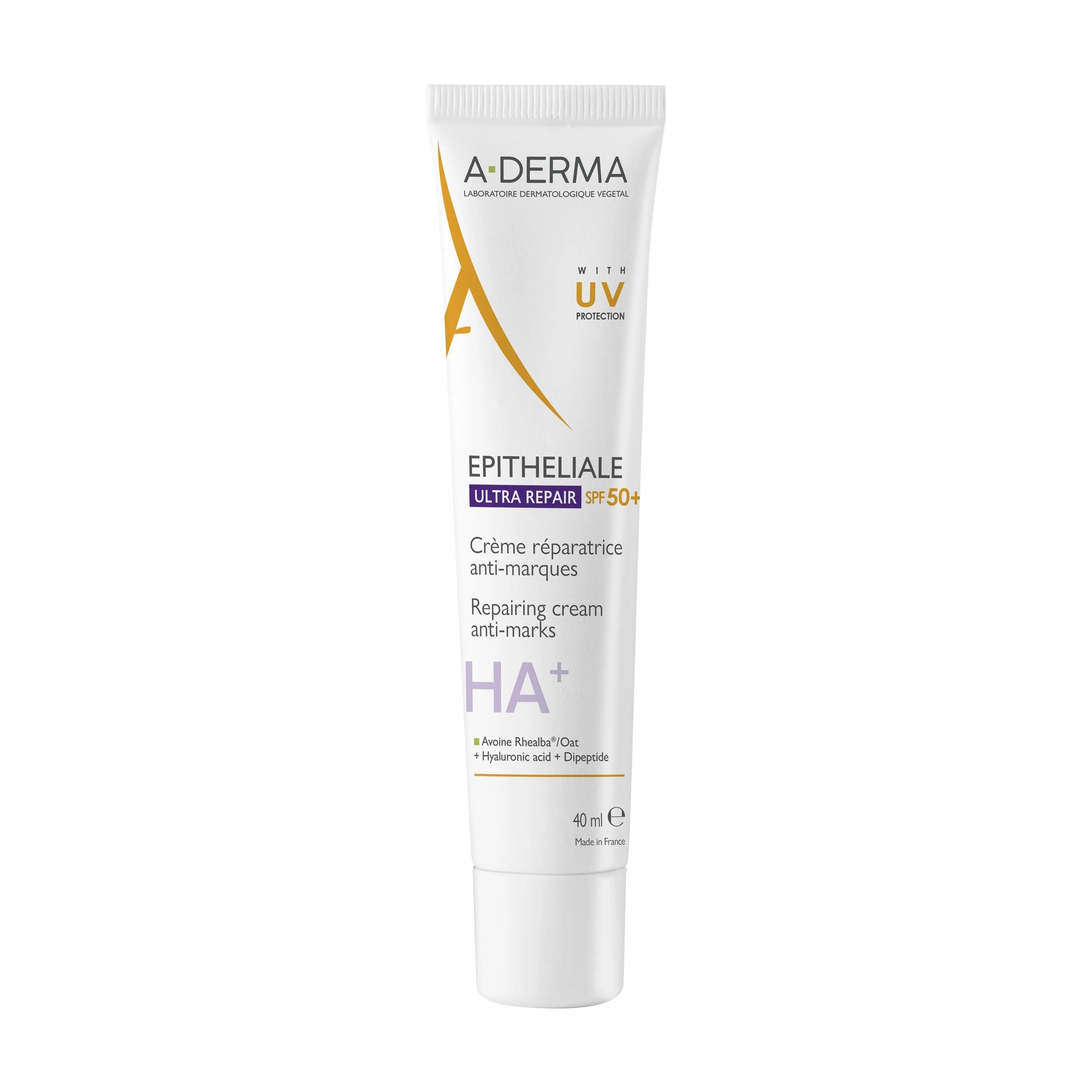 A-DERMA EPITHELIALE HA+ KREEM TAASTAV SPF50+ 40ML - Tootepilt 