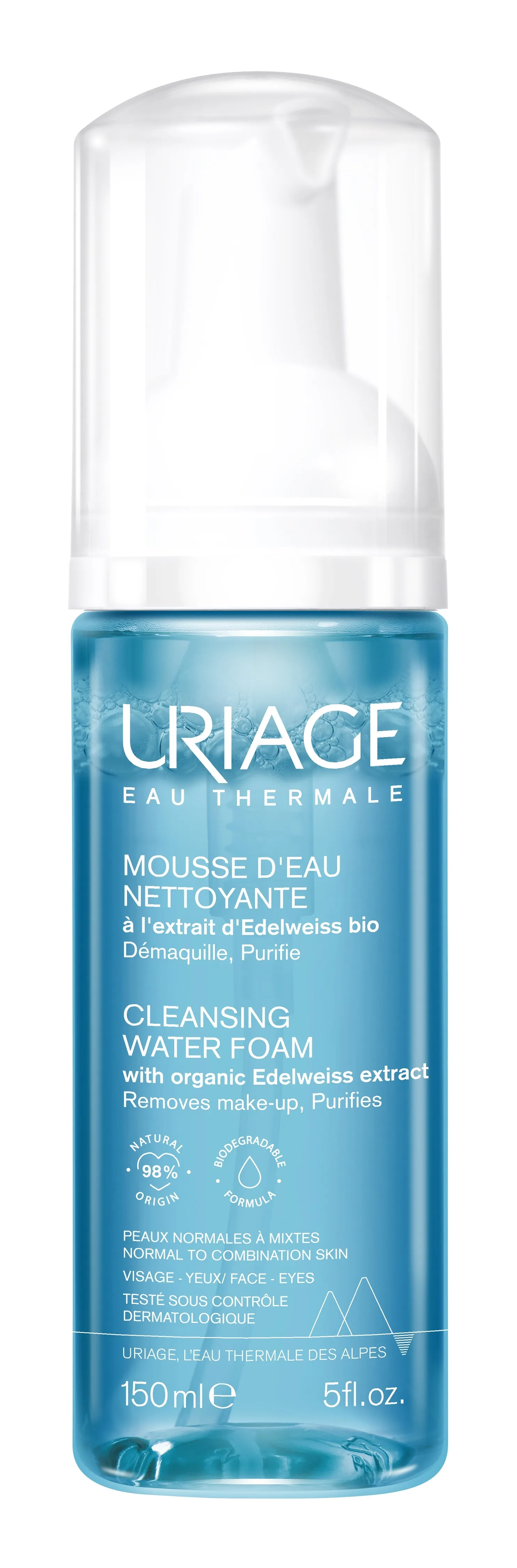 URIAGE NÄOPUHASTUSVAHT 150ML - Tootepilt 
