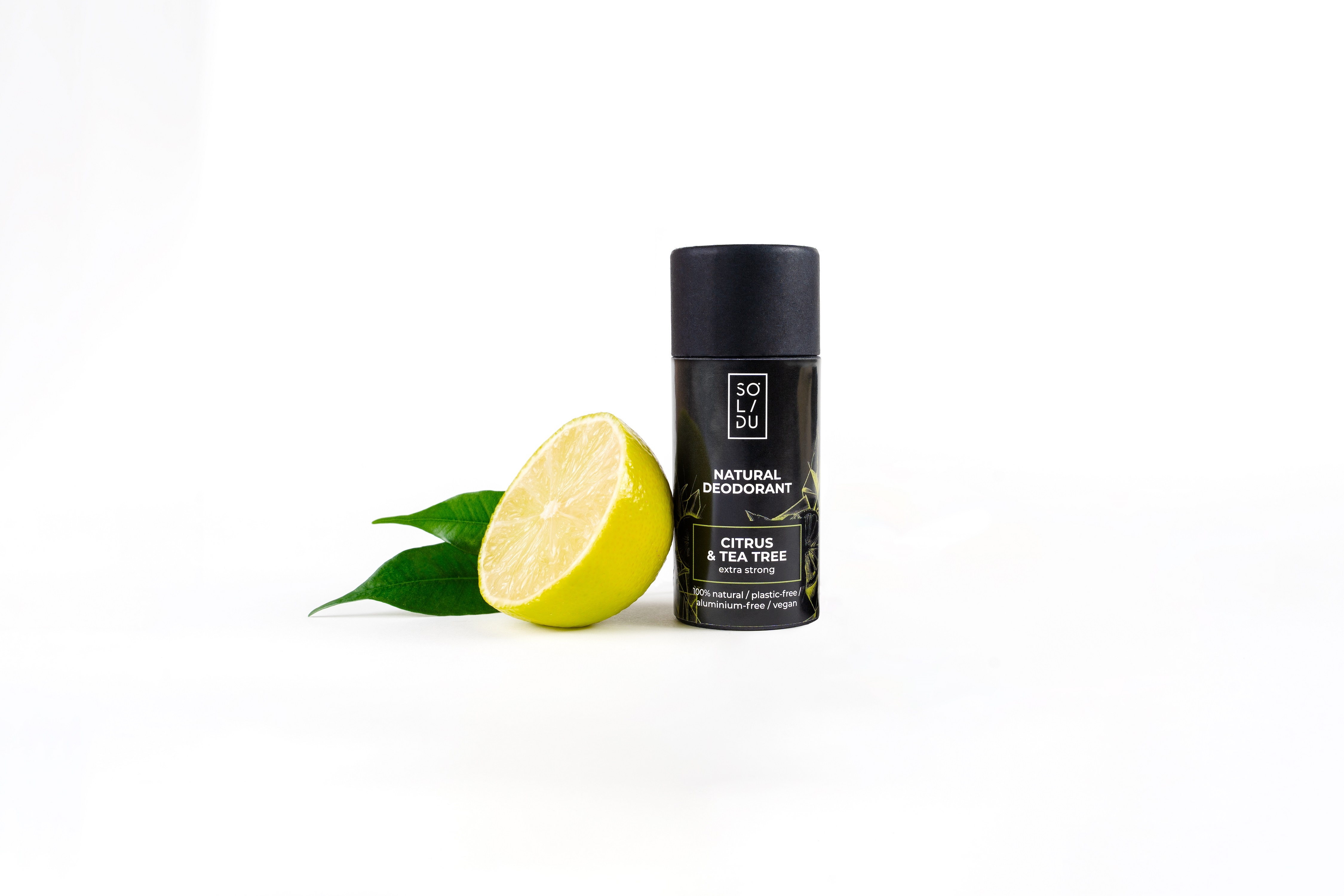 SOLIDU TAHKE DEODORANT TSITRUS JA TEEPUU TUGEV 55G - Tootepilt 