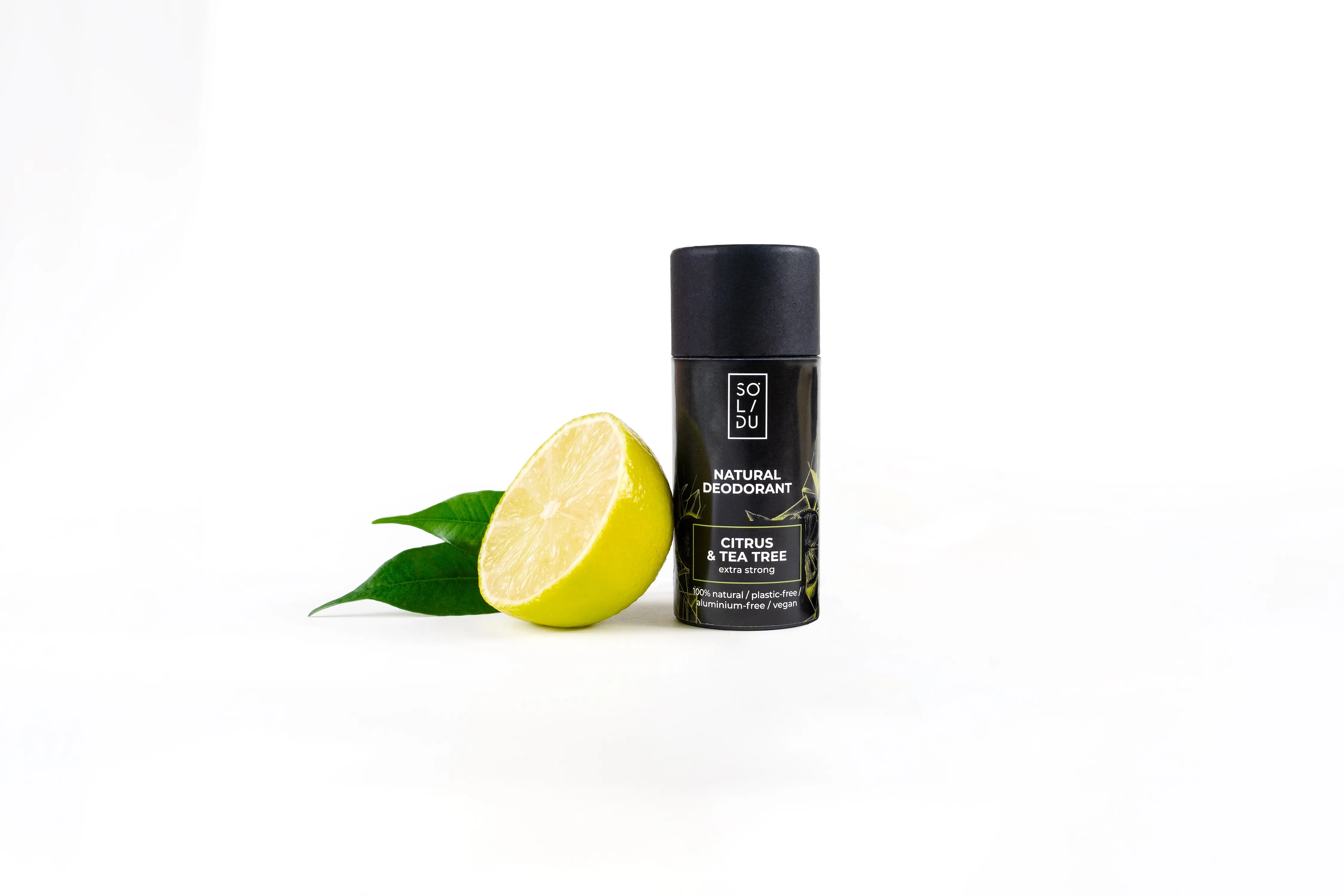 SOLIDU TAHKE DEODORANT TSITRUS JA TEEPUU TUGEV 55G - Tootepilt 