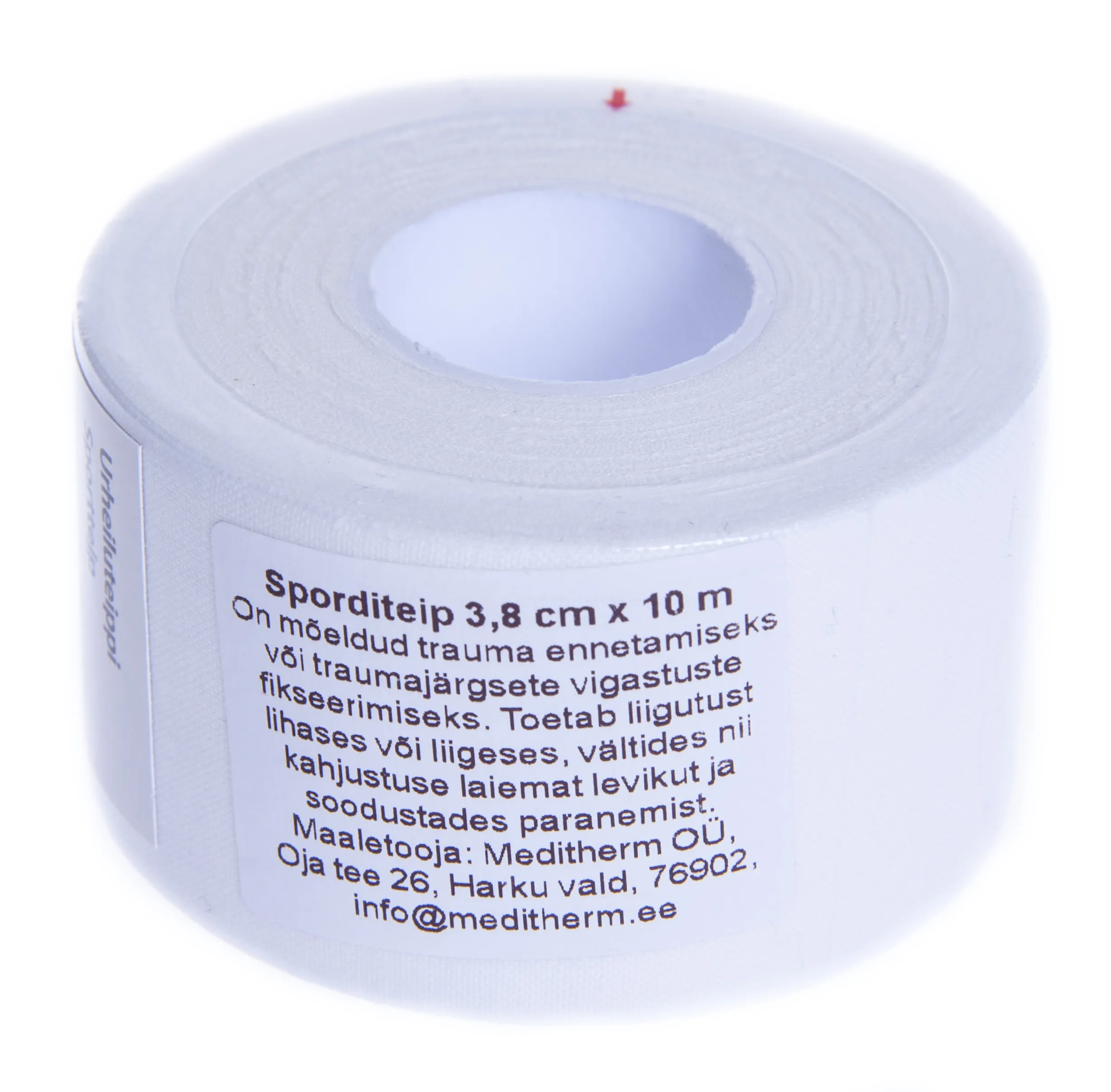 SPORDITEIP 3,8CMX10M VALGE - Tootepilt 