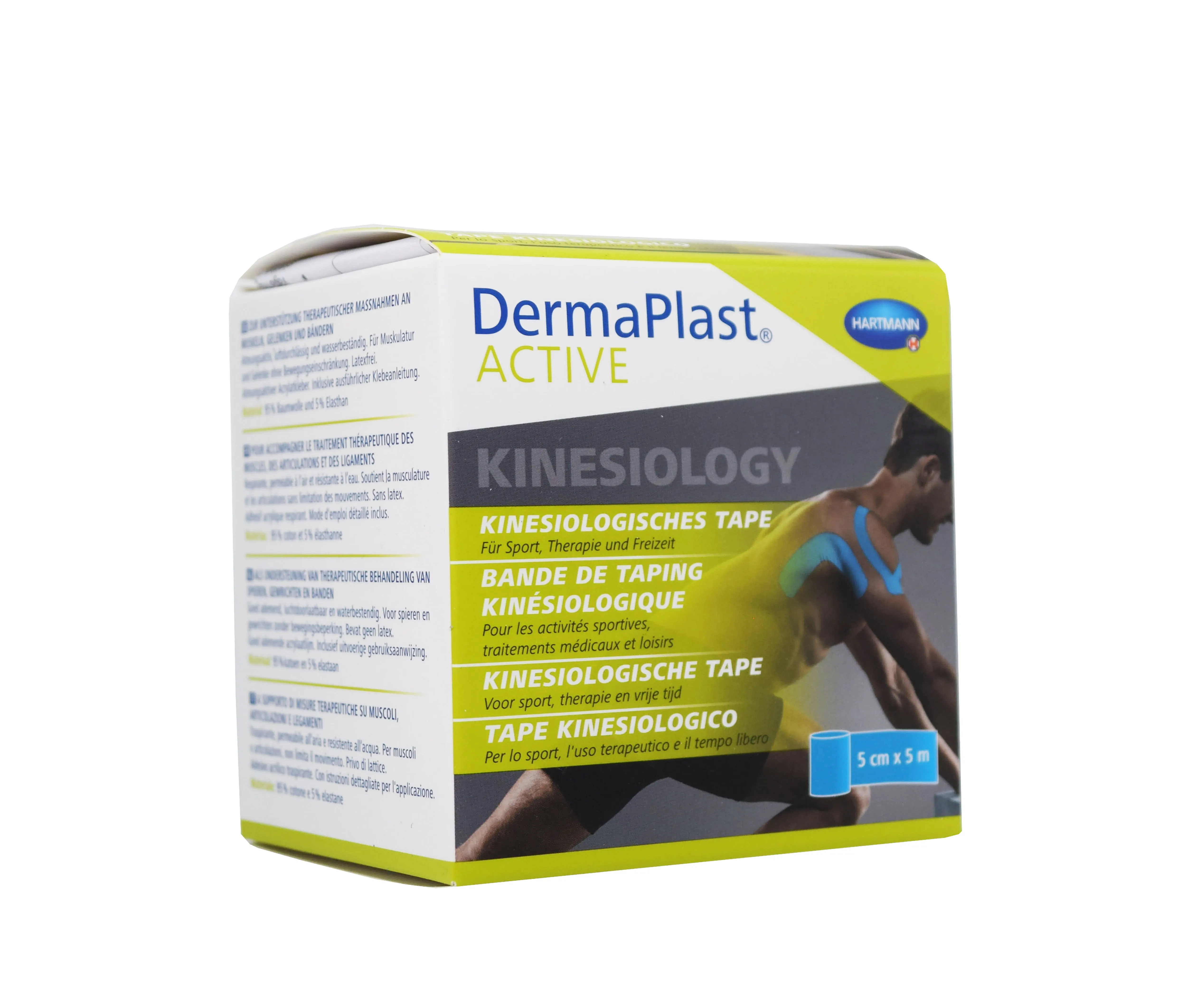DERMAPLAST ACTIVE KINESIOTEIP 5CMX5M SININE - Tootepilt 