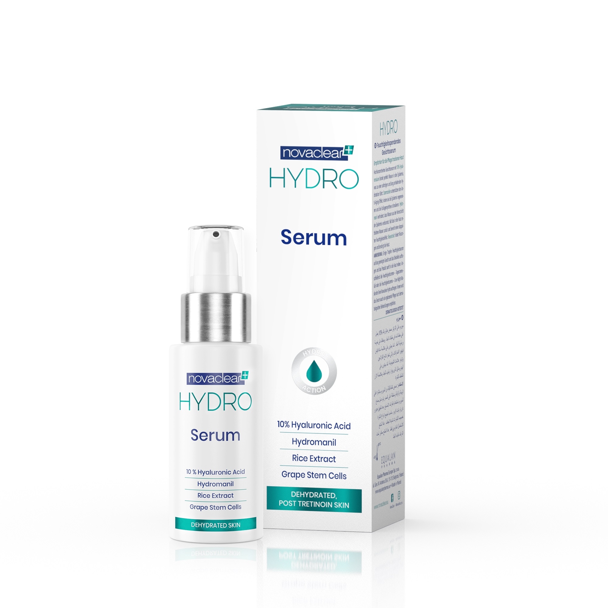 NOVACLEAR HYDRO NÄOSEERUM 30ML - Tootepilt 