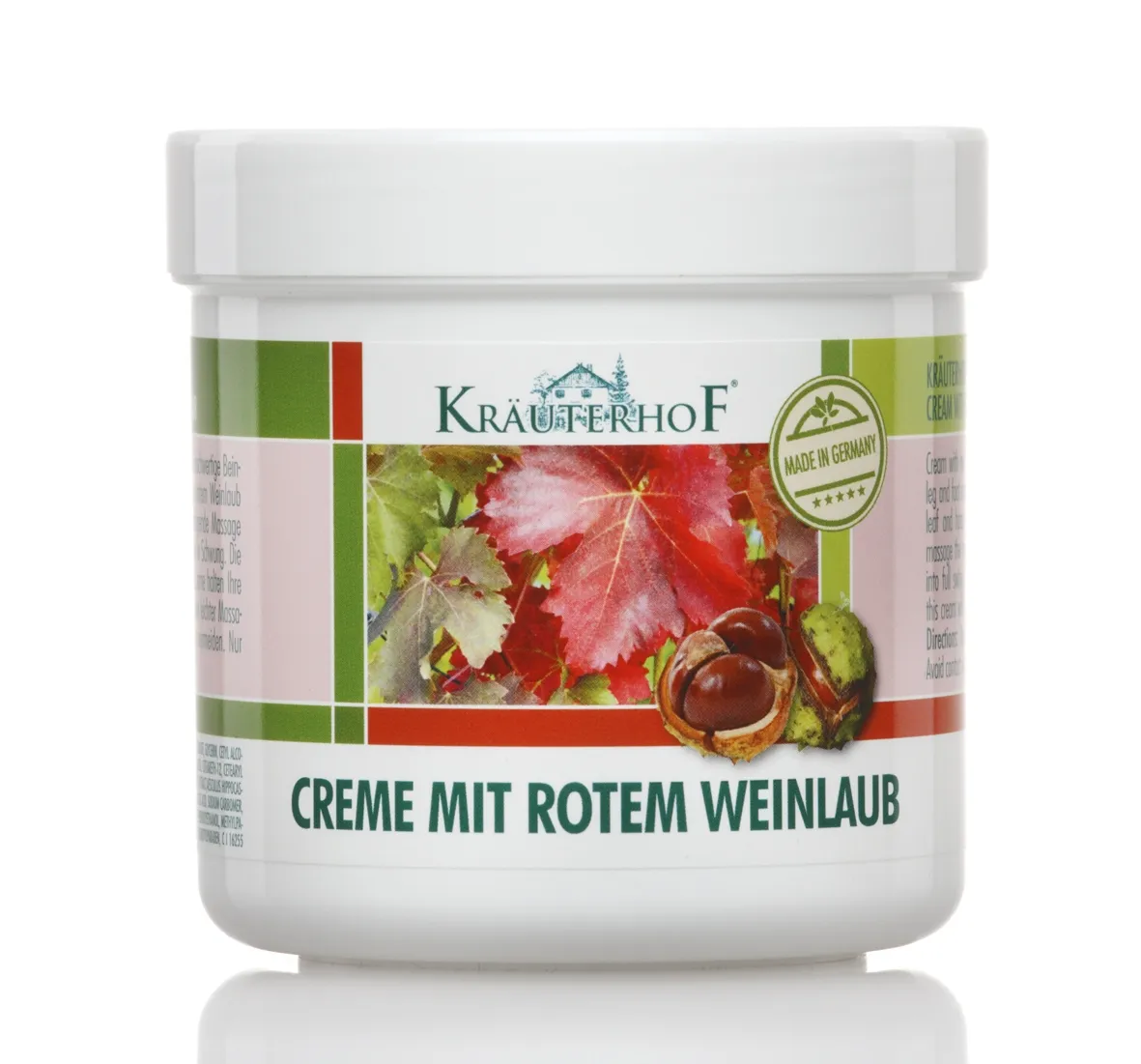 KRÄUTERHOF KREEM PUNANE VIINAPUU (VEENILAIENDITELE) 250ML - Tootepilt 