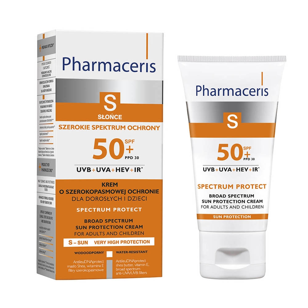 PHARMACERIS S PÄIKESEKAITSEKREEM NÄOLE SPF50+ 50ML - Tootepilt 