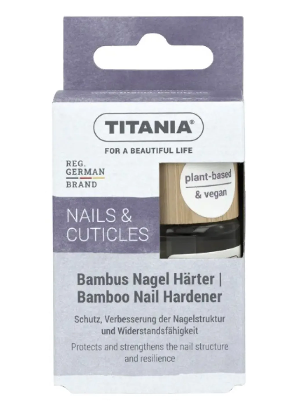TITANIA KÜÜNTE TUGEVDAJA BAMBUSEGA 12ML - Tootepilt 
