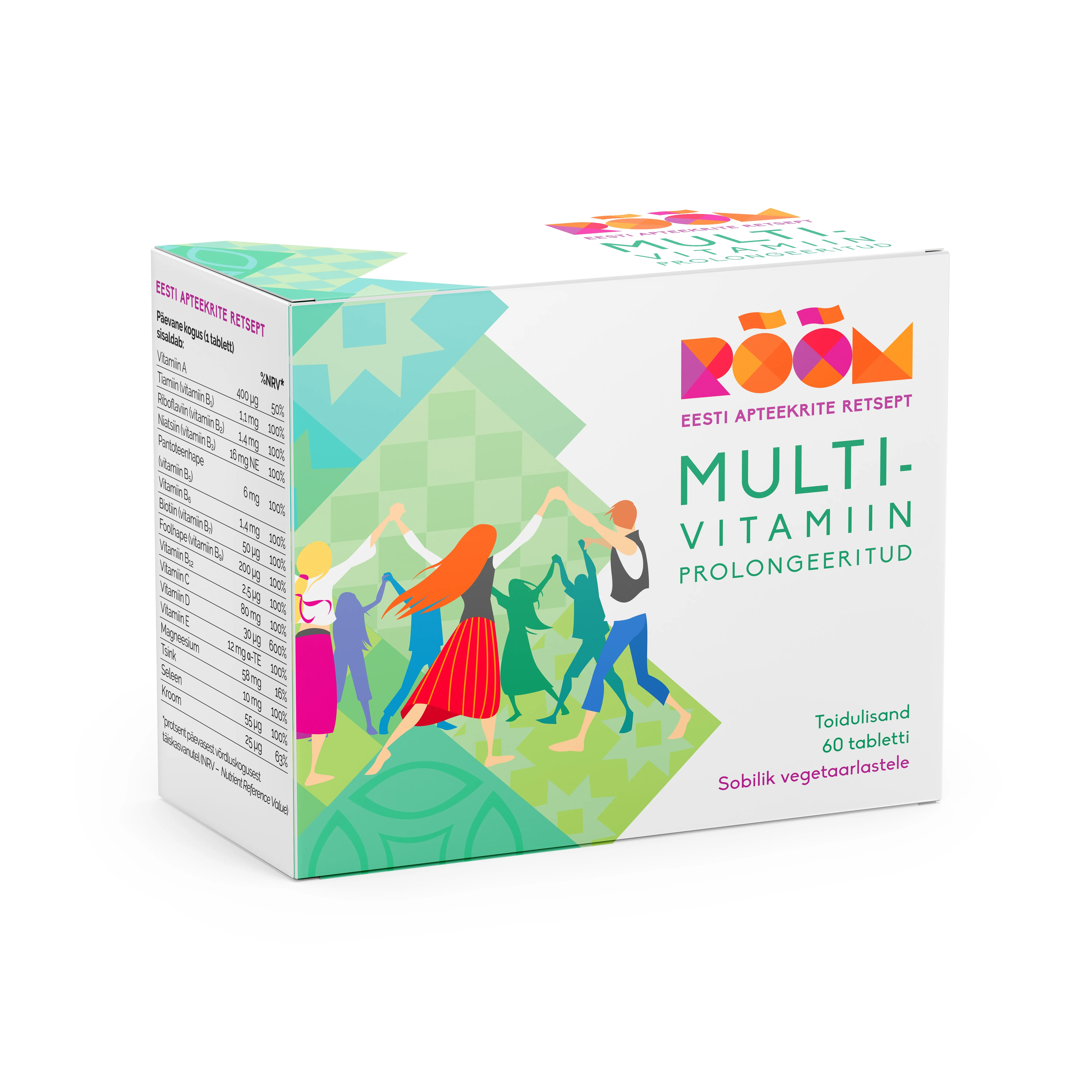 RÕÕM MULTIVITAMIIN PROLONGEERITUD TBL N60 UUS - Tootepilt 