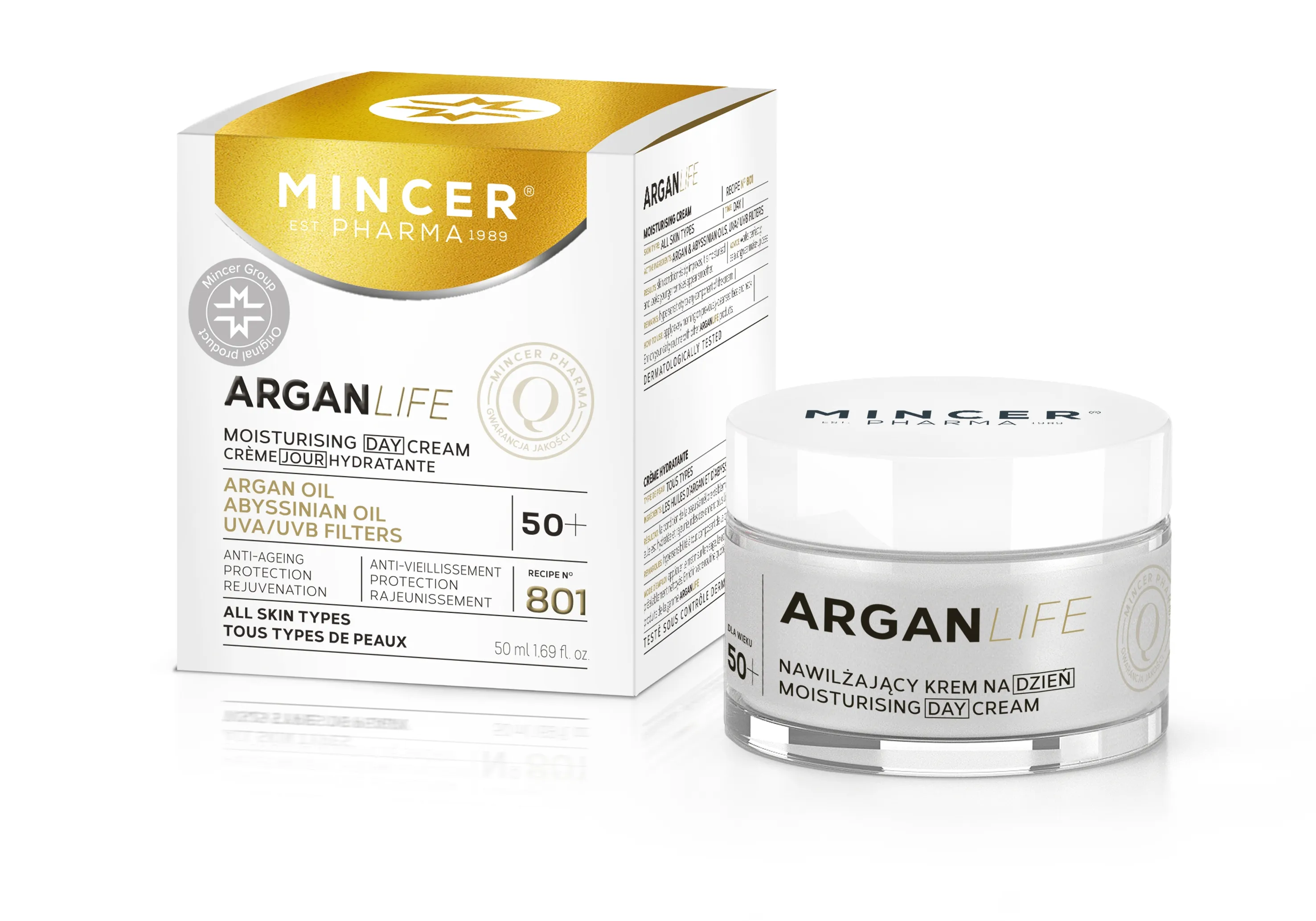 MINCER PHARMA ARGAN LIFE PÄEVAKREEM NIISUTAV 50ML - Tootepilt 3