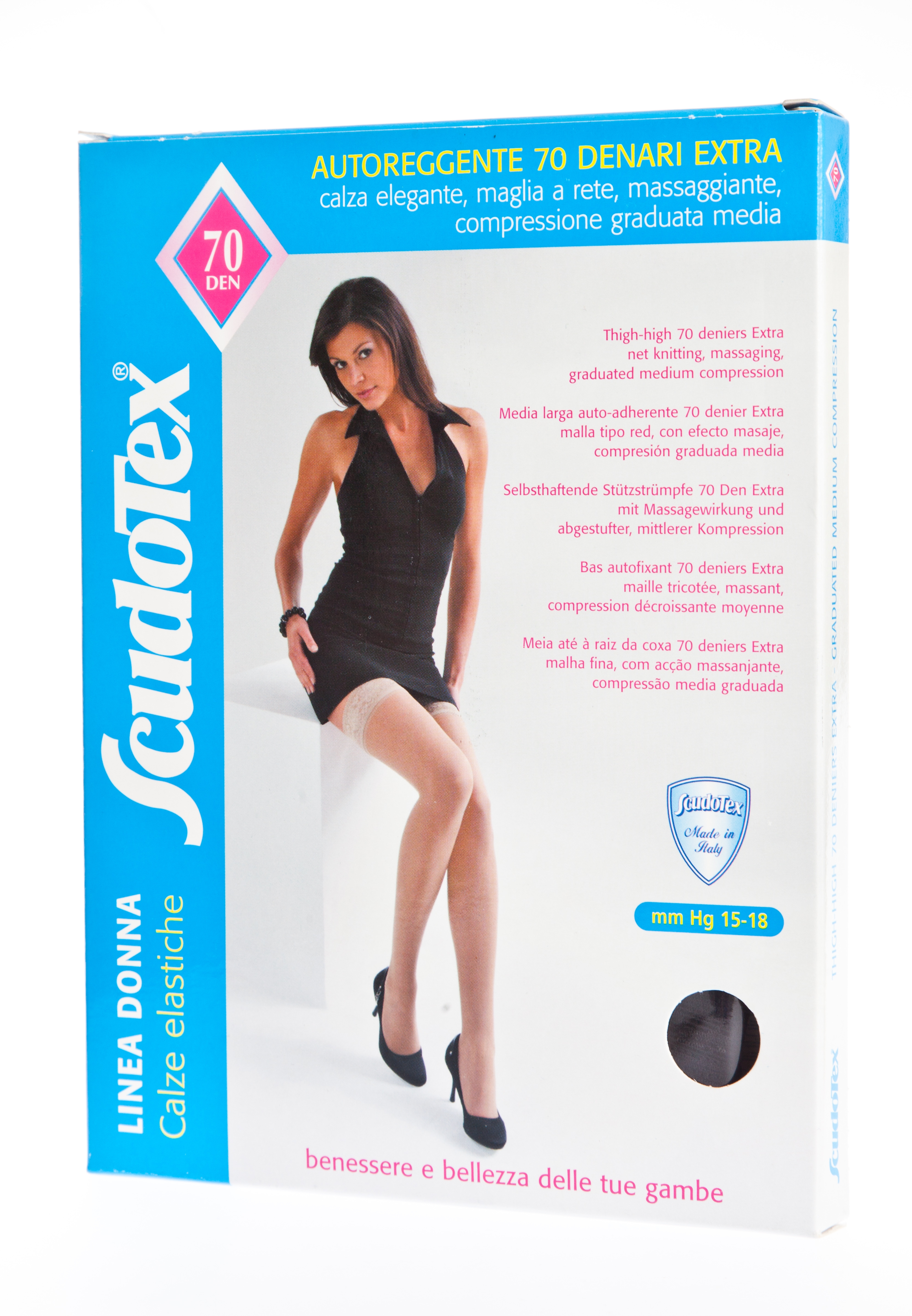 SCUDOTEX SUKAD PITSKUMMIGA 70DEN T2 NERO - Tootepilt 
