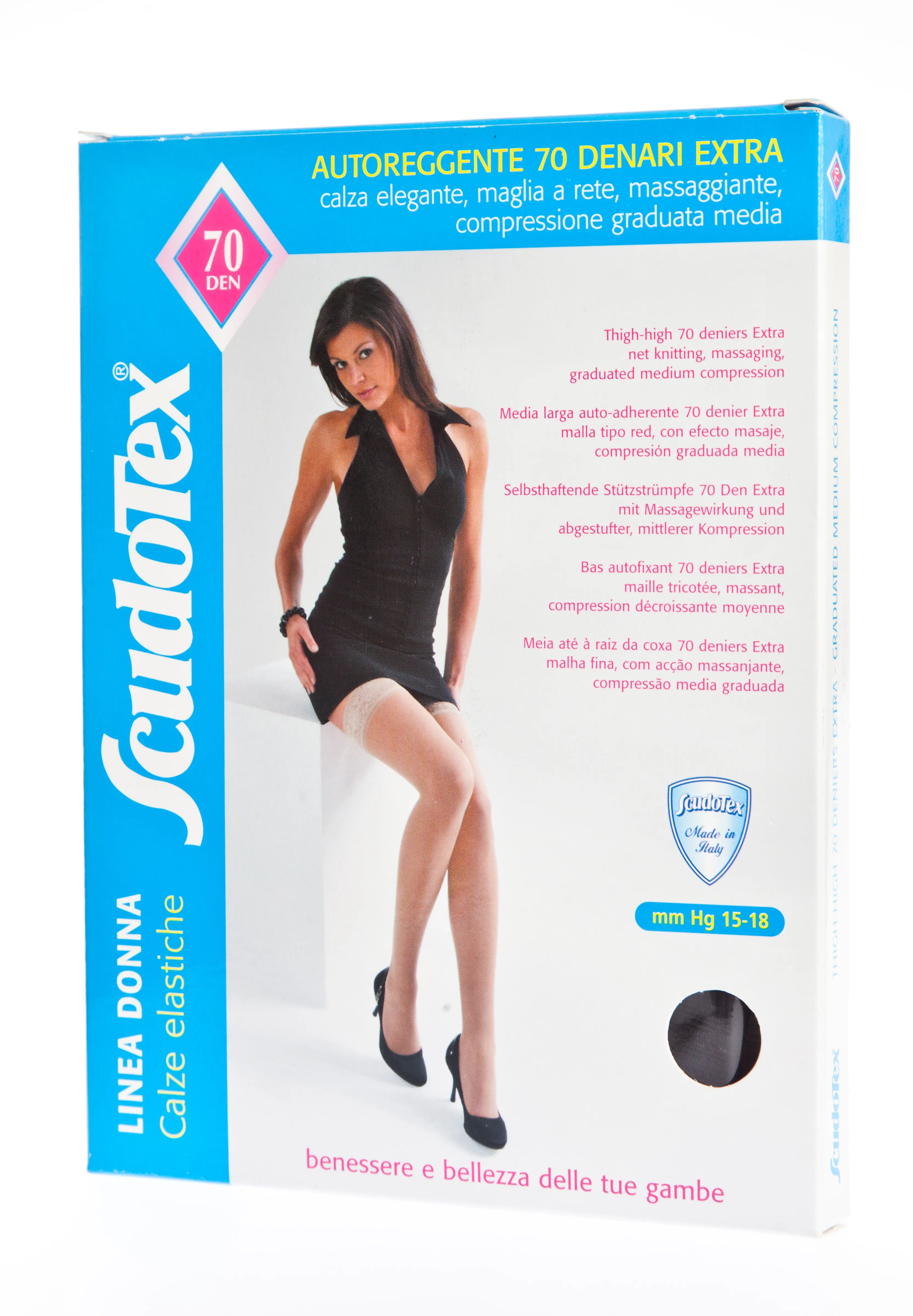 SCUDOTEX SUKAD PITSKUMMIGA 70DEN T2 NERO - Tootepilt 