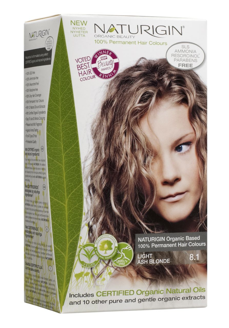 NATURIGIN JUUKSEVÄRV LIGHT ASH BLONDE 8,10 - Tootepilt 
