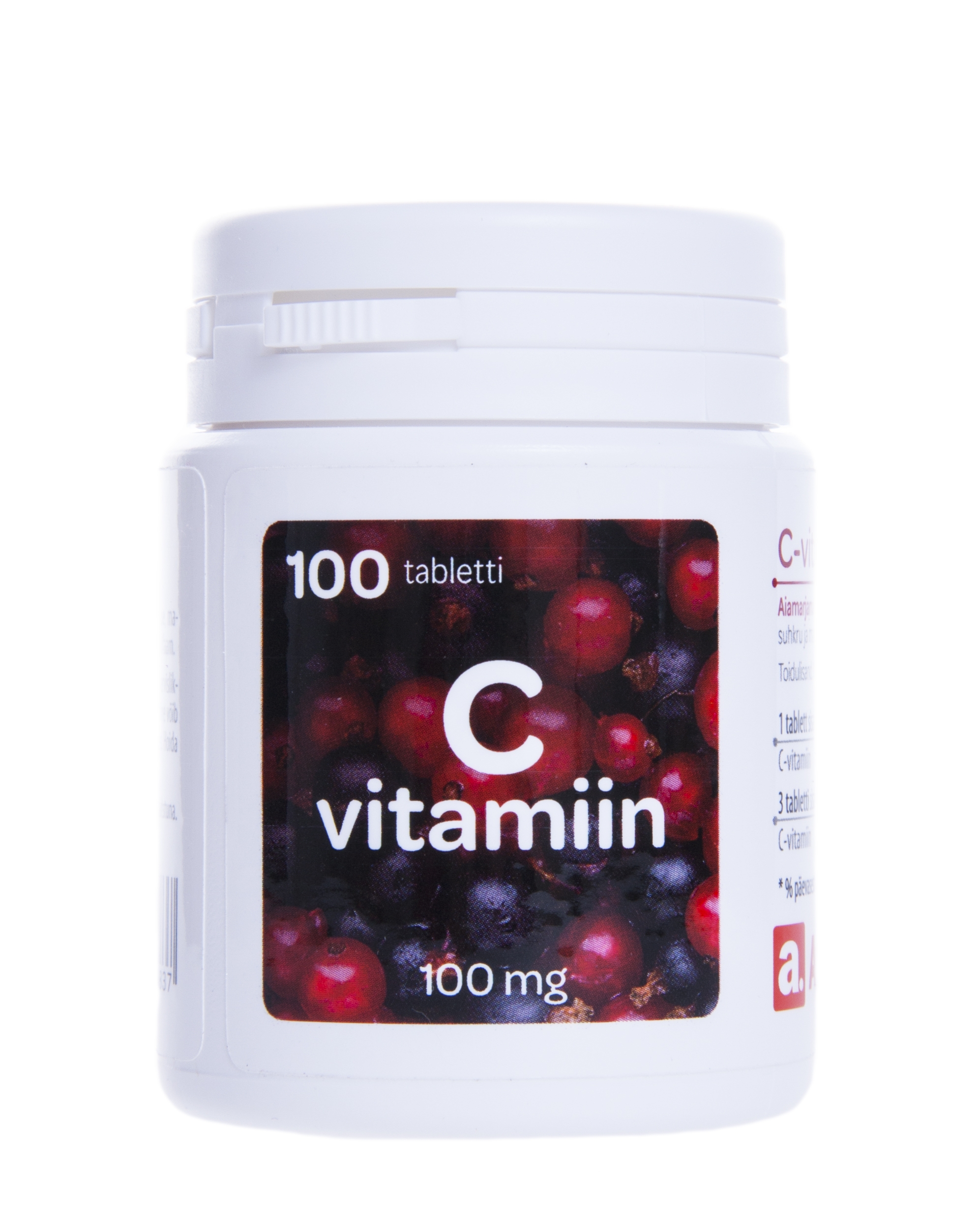 A. C VITAMIIN 100MG NÄRIMISTBL N100 AIAMARJAMAITSELINE - Tootepilt 
