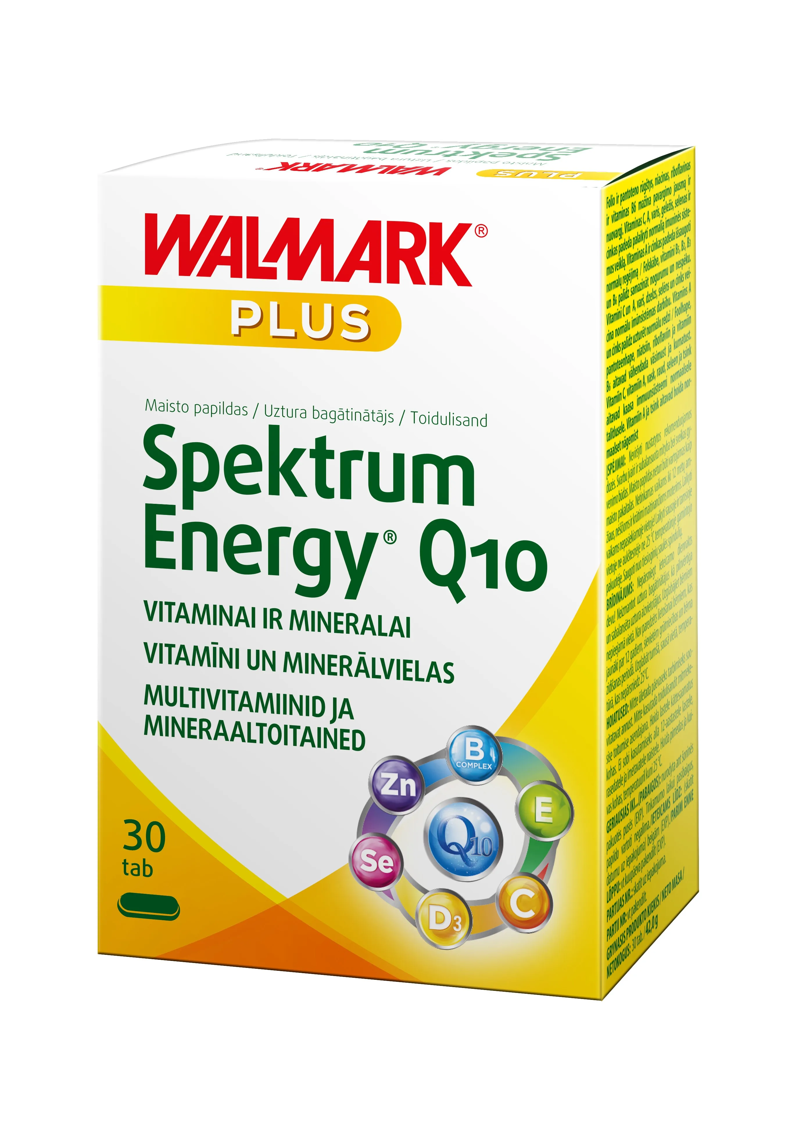 WALMARK SPEKTRUM ENERGY Q10 TBL N30 - Tootepilt 