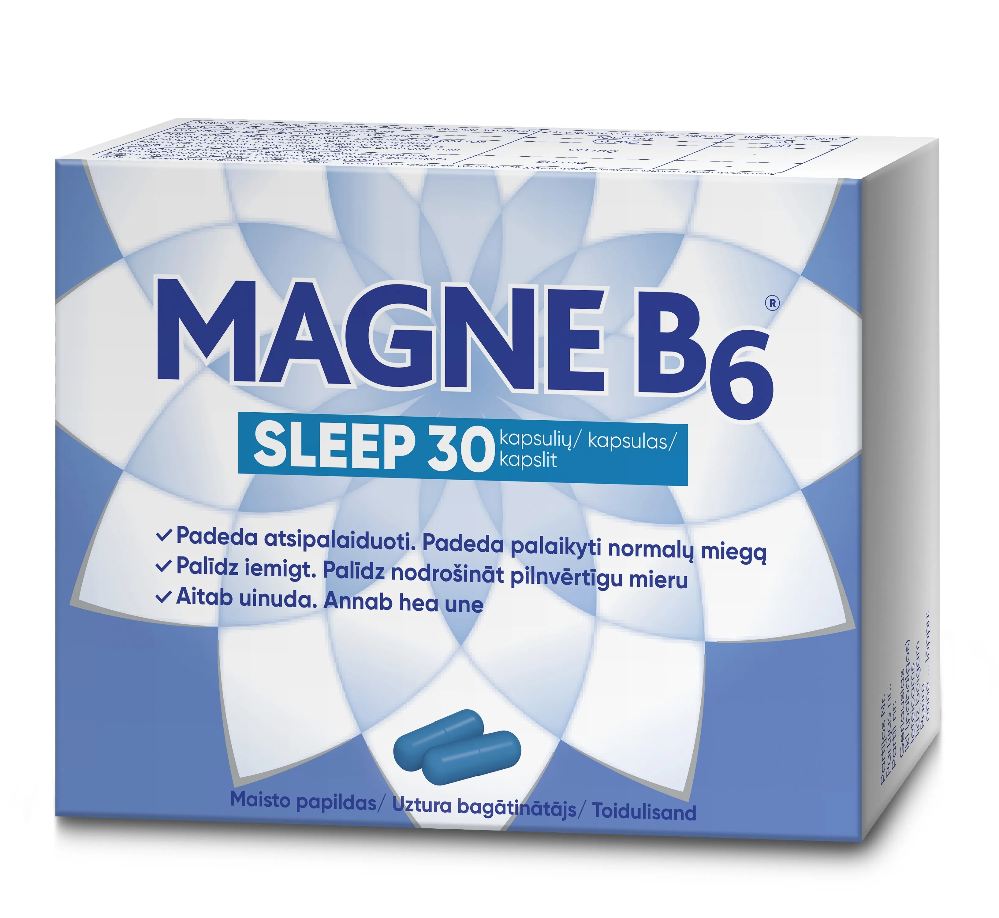 MAGNE B6 SLEEP KAPSLID N30 - Tootepilt 