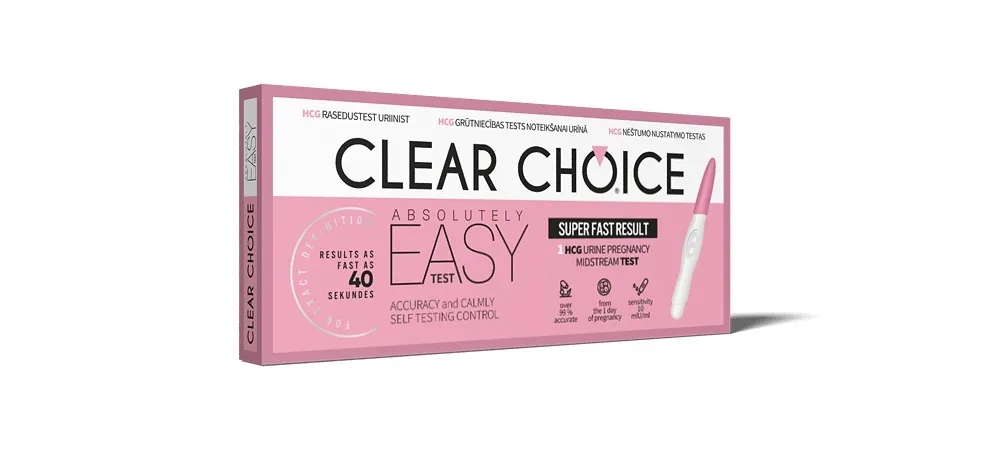 RASEDUSTEST CLEAR CHOICE EASY - Tootepilt 