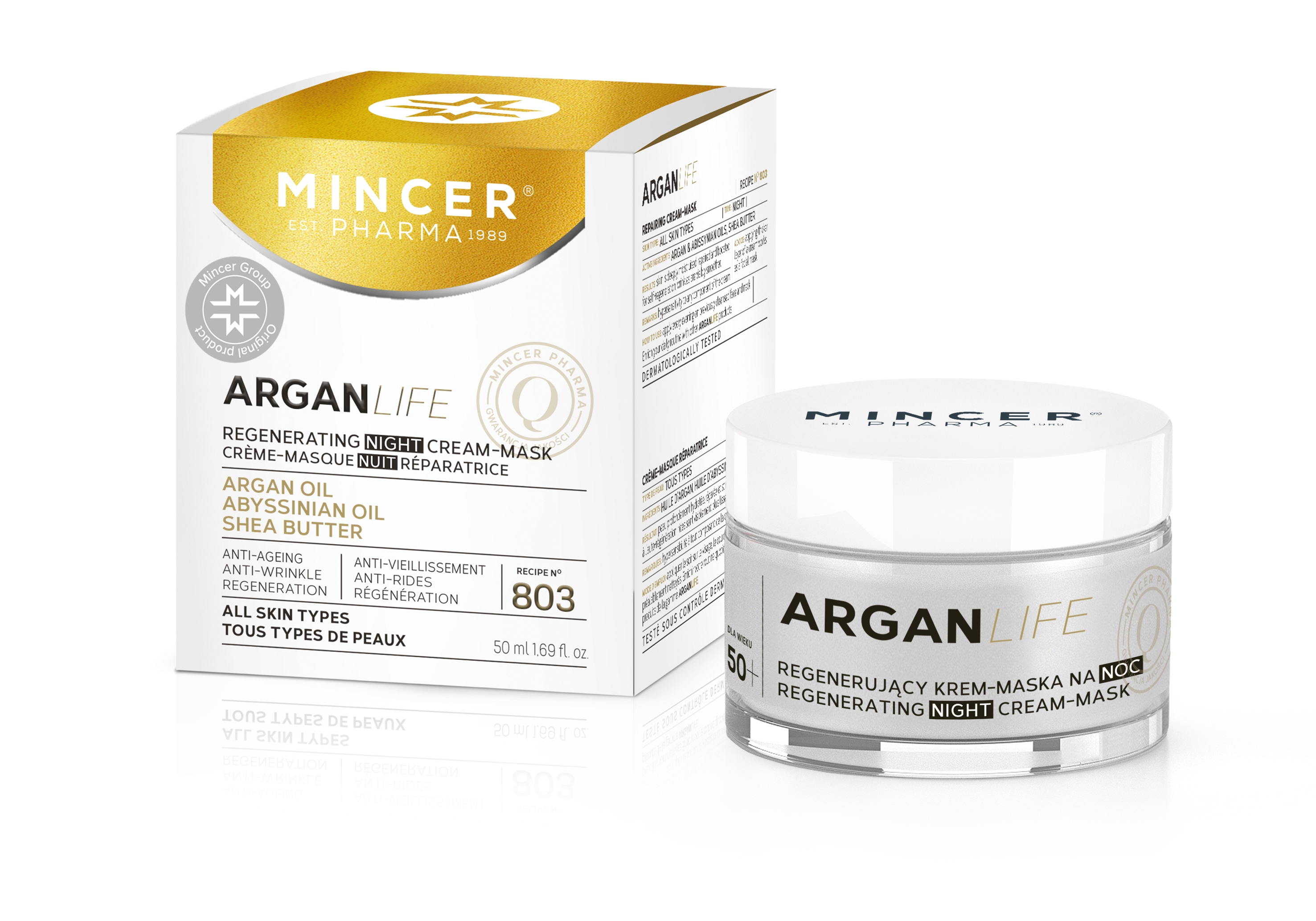 MINCER PHARMA ARGAN LIFE KREEMMASK TAASTAV 50ML - Tootepilt 4