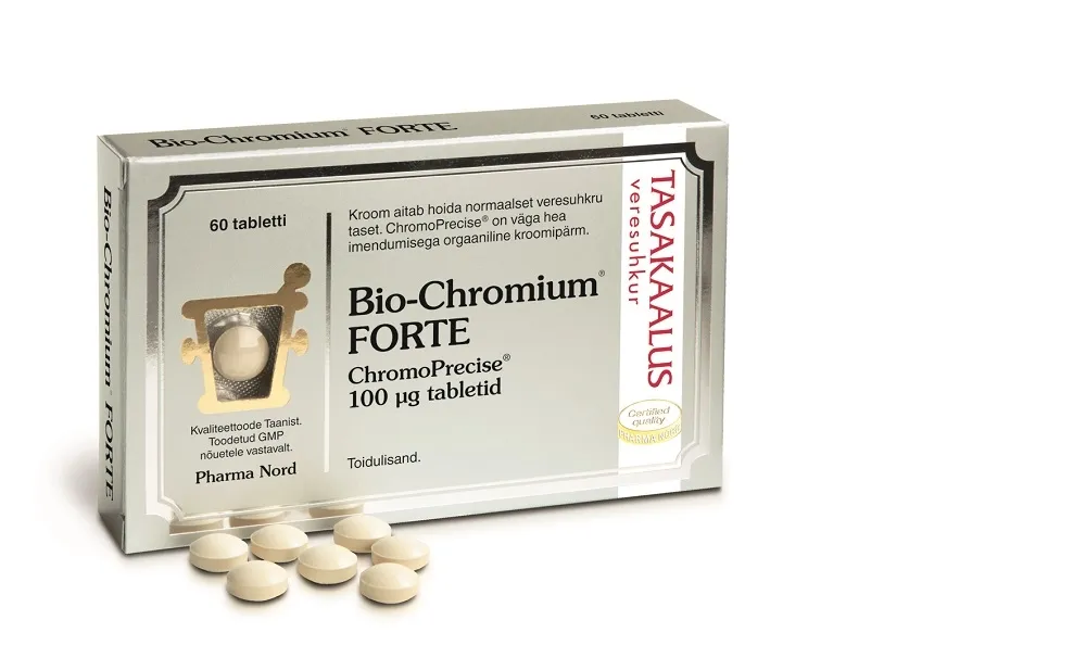 BIO-CHROMIUM FORTE TBL 100MCG N60 - Tootepilt 