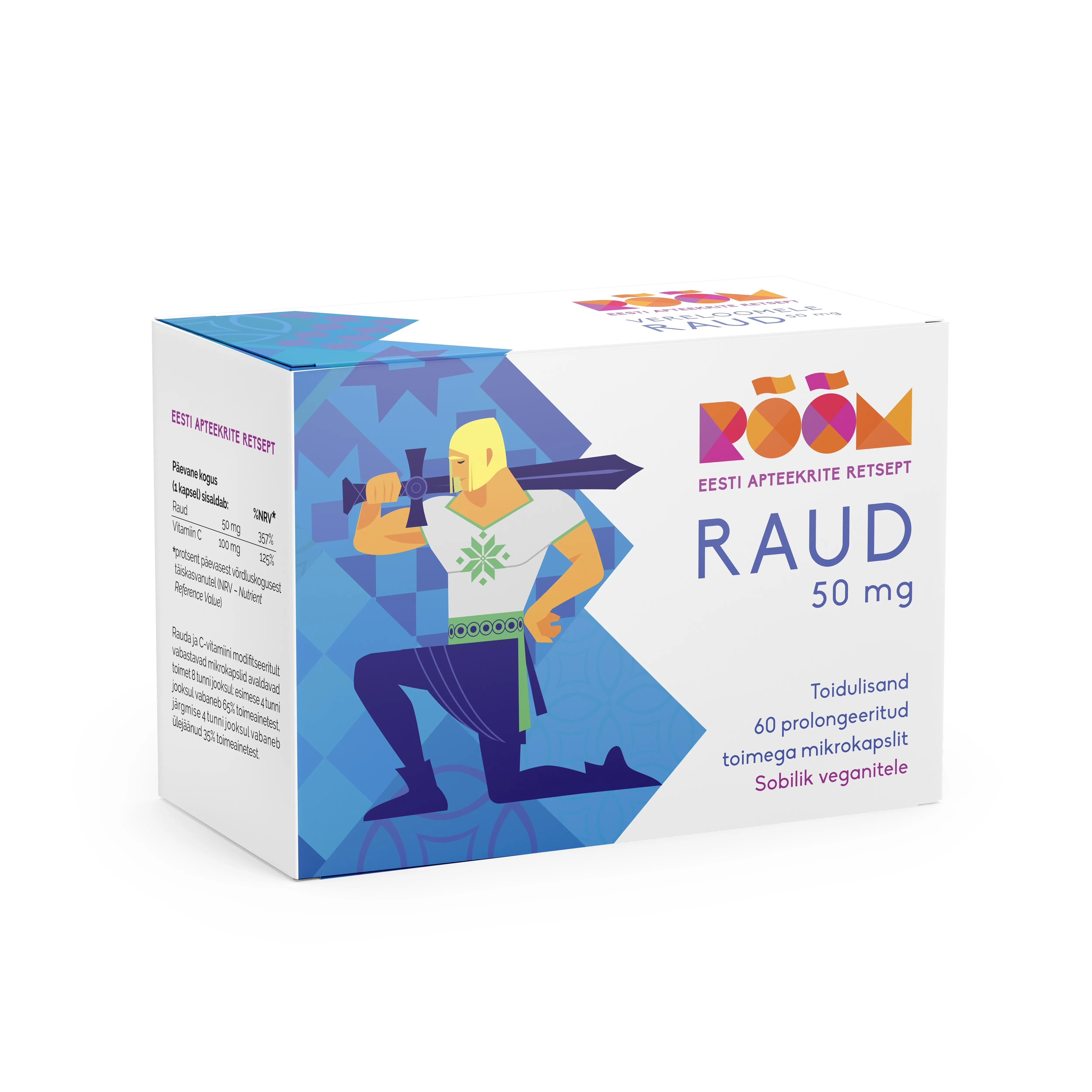 RÕÕM RAUD 50MG KAPSLID N60 - Tootepilt 