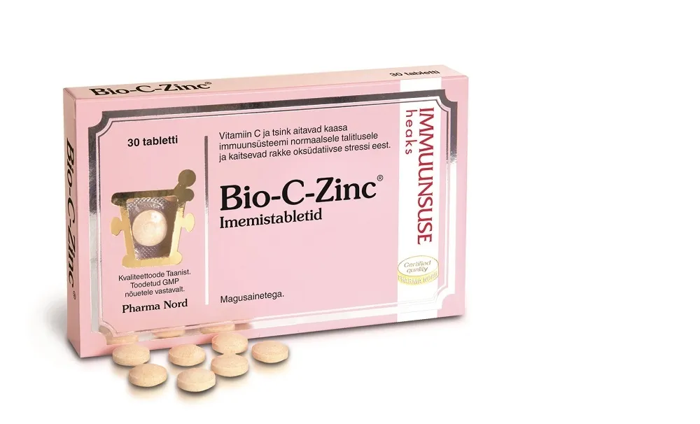 BIO-C-ZINC TBL N30 - Tootepilt 