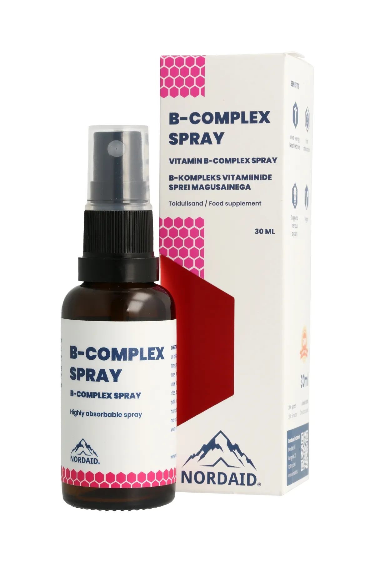NORDAID B-COMPLEX ORAL SPRAY 30ML - Tootepilt 