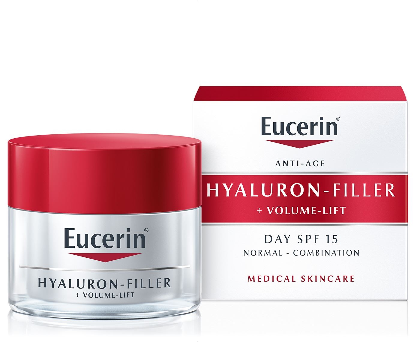 EUCERIN HYALURON FILLER+VOLUME PÄEVAKREEM NORM NAHALE 50ML - Tootepilt 