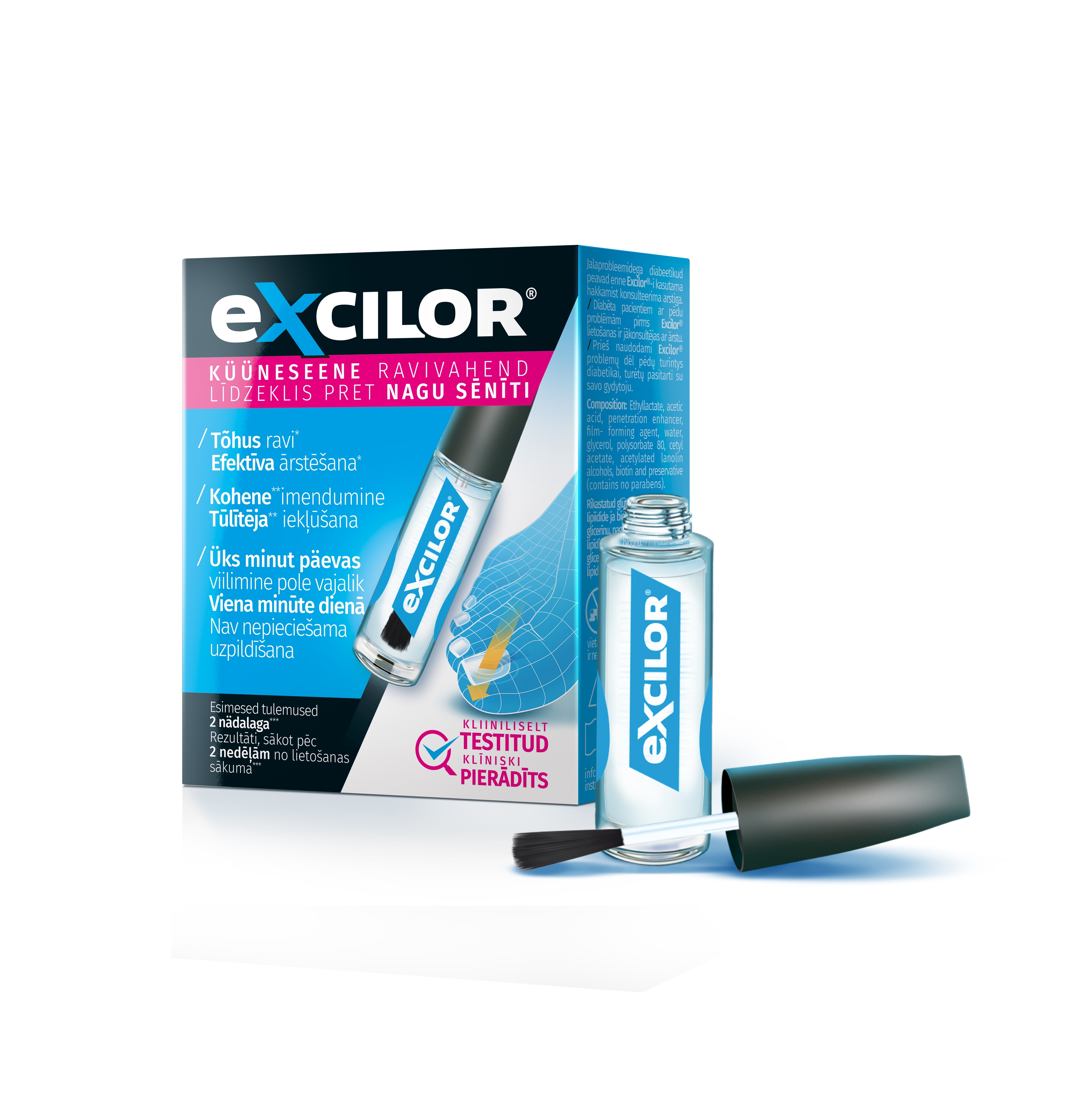 EXCILOR KÜÜNESEENE RAVIPINTSEL 3,3ML - Tootepilt 