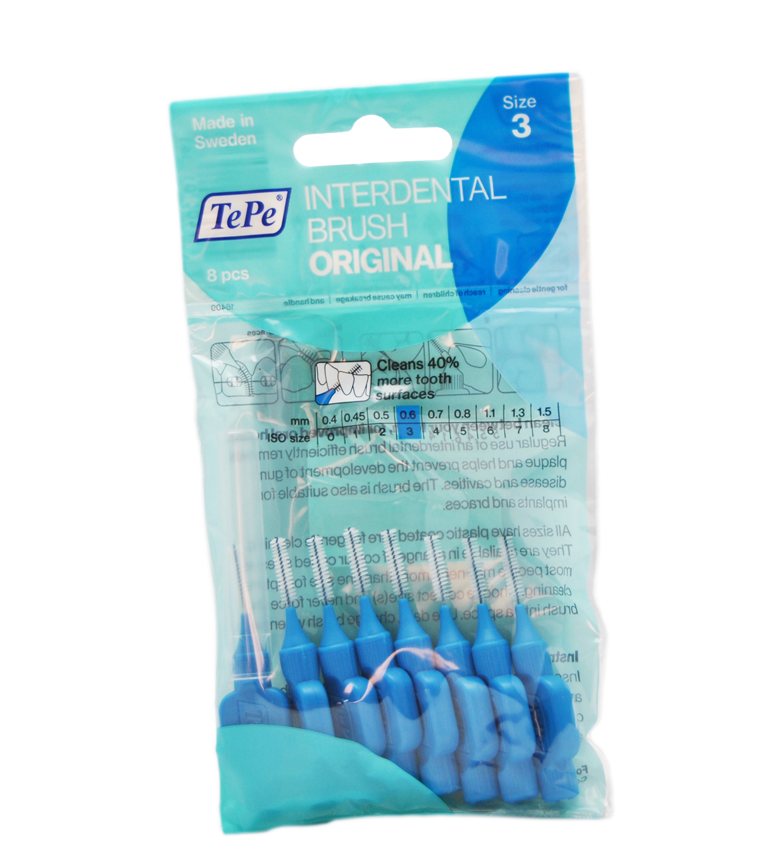 TEPE INTERDENTAALHARJAD NR.3 (0,6MM) N8 - Tootepilt 