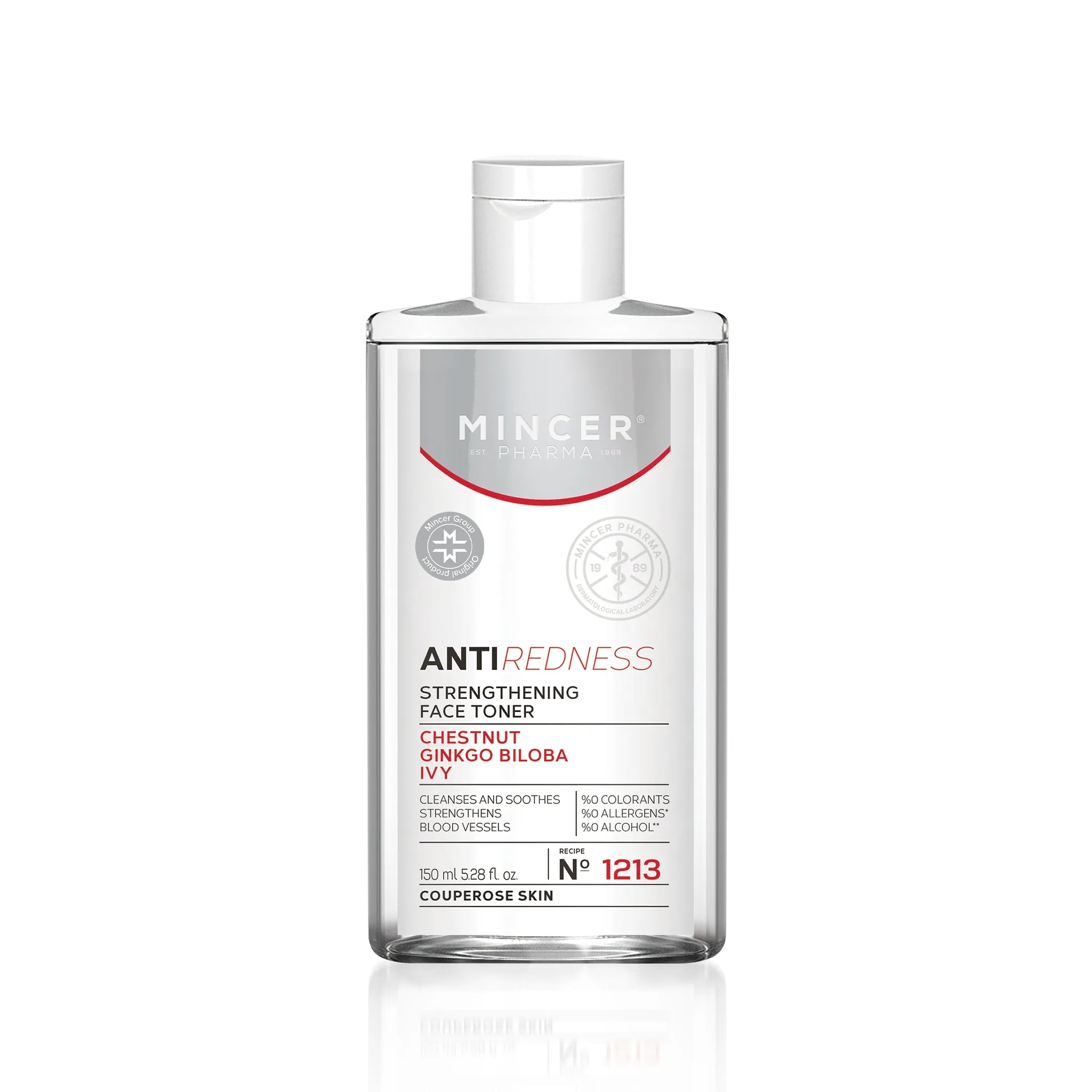 MINCER PHARMA REDNESS TOONIK PUNETUST VÄHENDAV 150ML - Tootepilt 