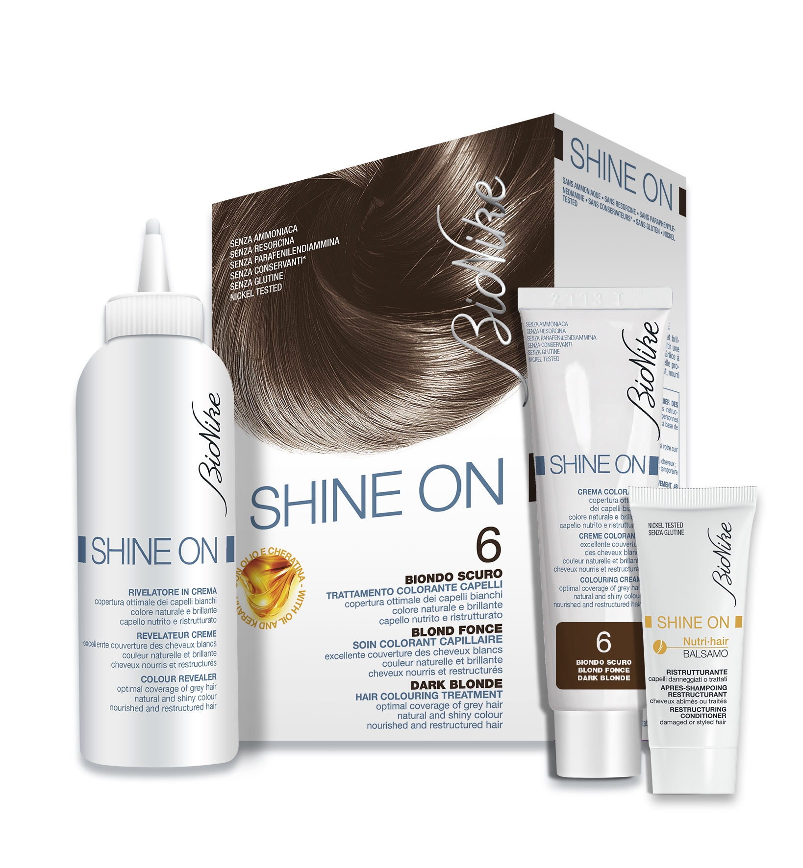 BIONIKE SHINE ON HOOLDAV JUUKSEVÄRV 6 (TUME-BLOND) - Tootepilt 