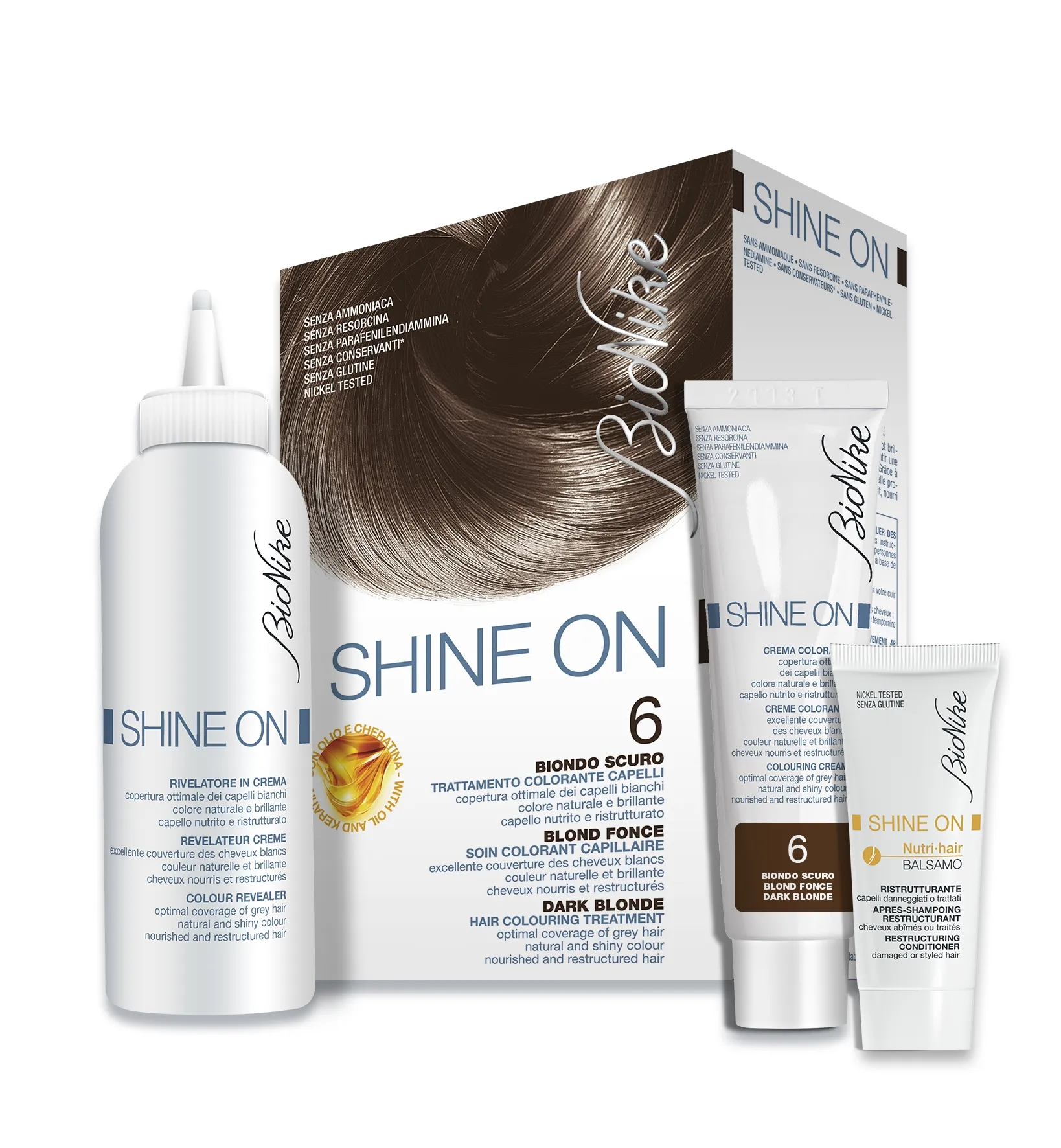 BIONIKE SHINE ON HOOLDAV JUUKSEVÄRV 6 (TUME-BLOND) - Tootepilt 