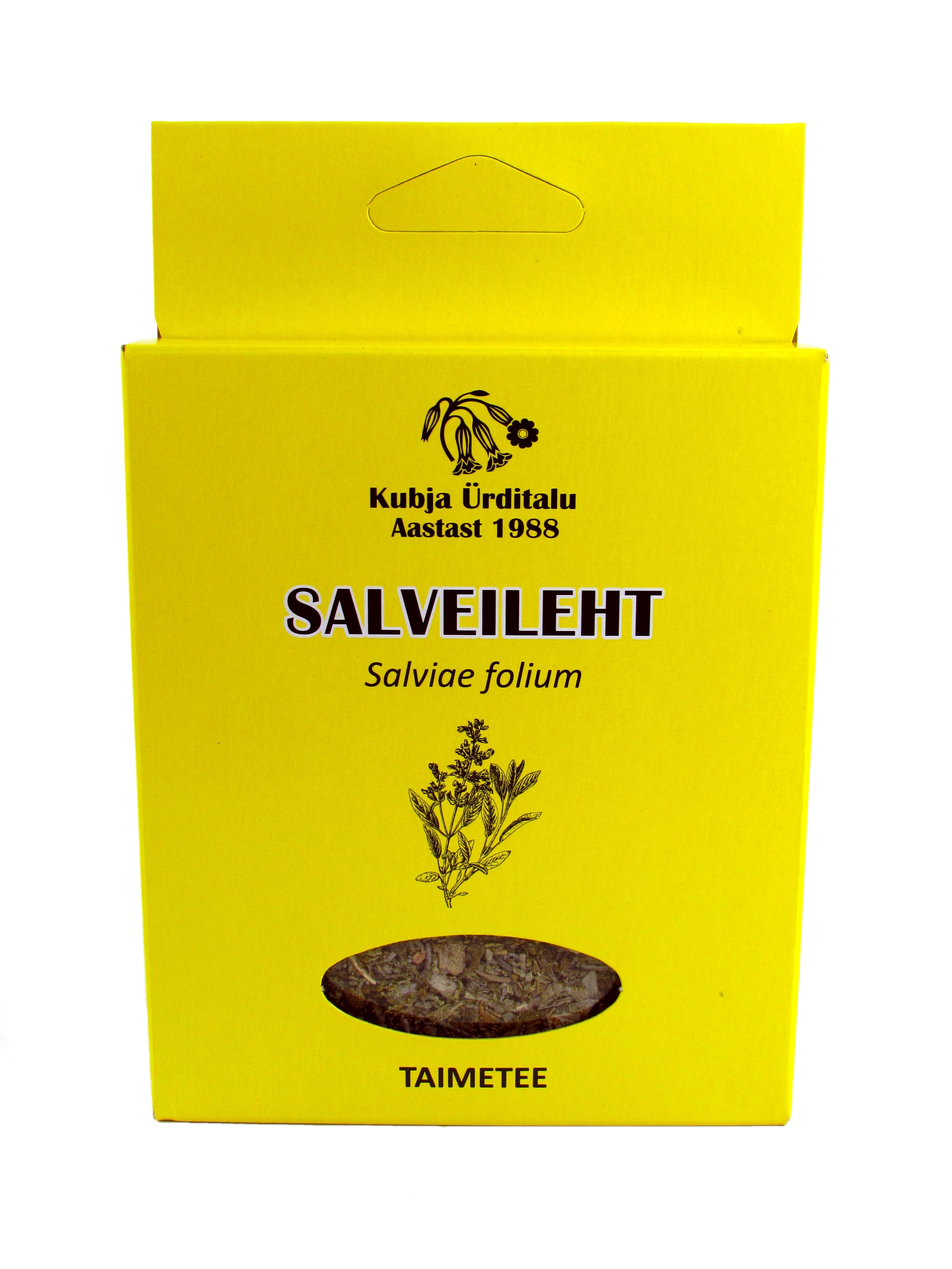 KUBJA SALVEILEHT (SALVIAE FOLIAE) 20G (KARP) - Tootepilt 