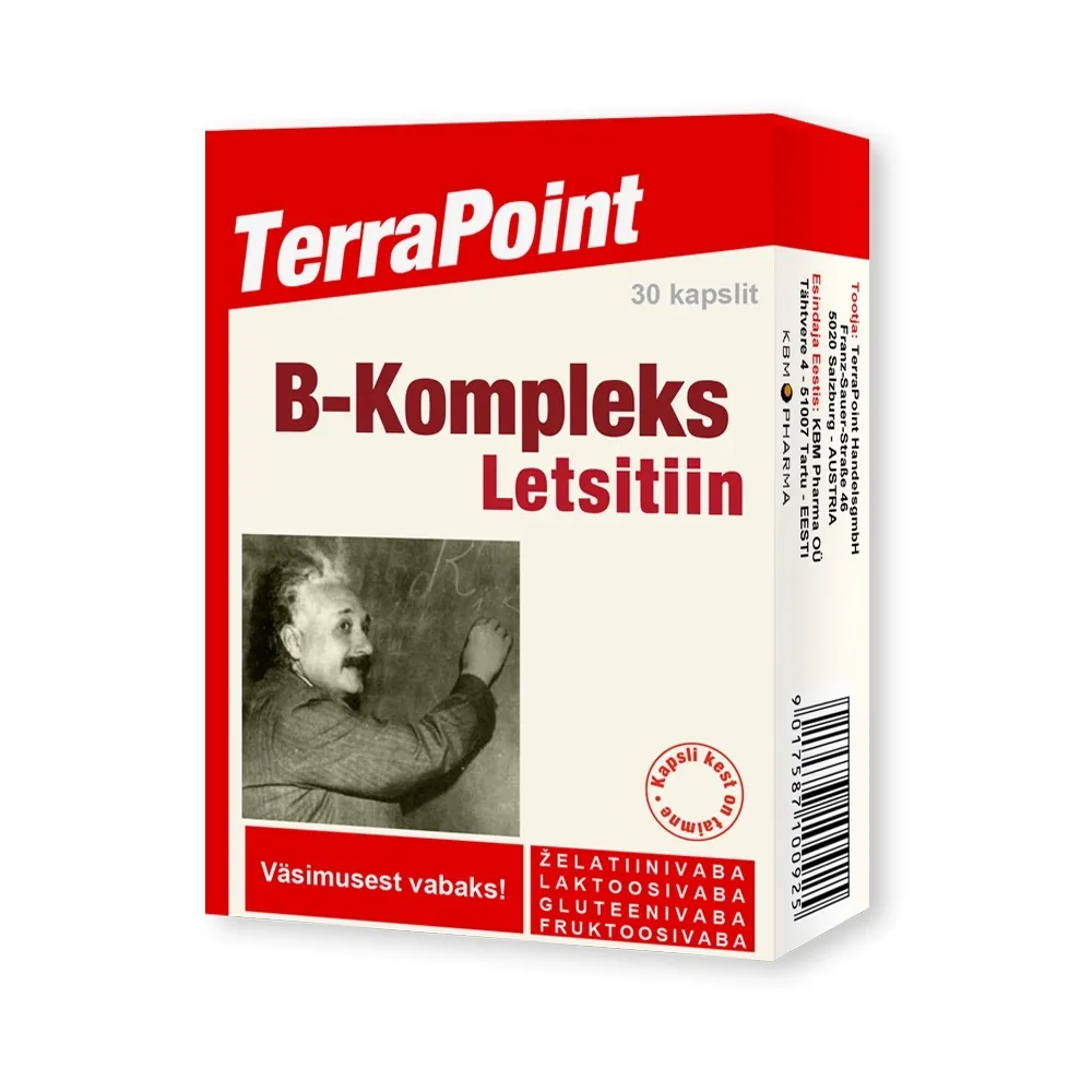 TERRAPOINT B-KOMPLEKS LETSITIIN CAPS N30 - Tootepilt 