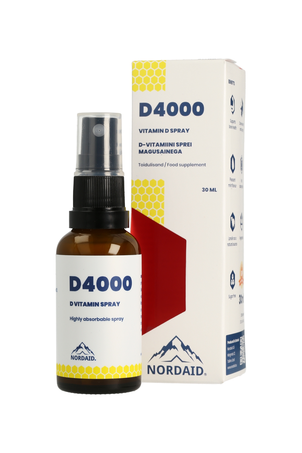 NORDAID D-VITAMIIN SUUKAUDNE SPREI 4000IU 100MCG 30ML - Tootepilt 