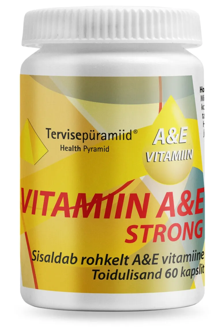 TERVISEPÜRAMIID VITAMIIN A+E STRONG KAPSLID N60 - Tootepilt 