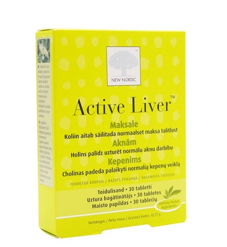 NEW NORDIC ACTIVE LIVER TBL N30 - Tootepilt 