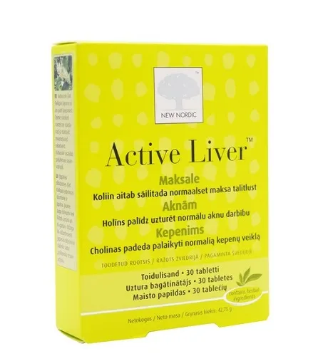 NEW NORDIC ACTIVE LIVER TBL N30 - Tootepilt 