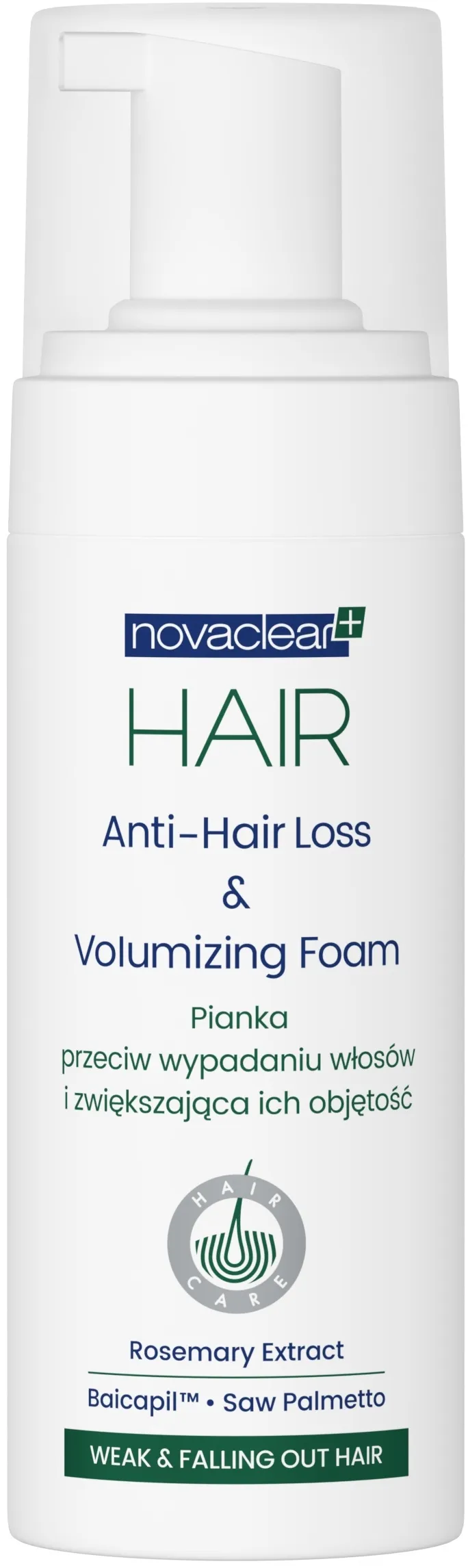 NOVACLEAR HAIR JUUKSEVAHT JUUSTE VÄLJALANGEMISE VASTU 150ML - Tootepilt 2
