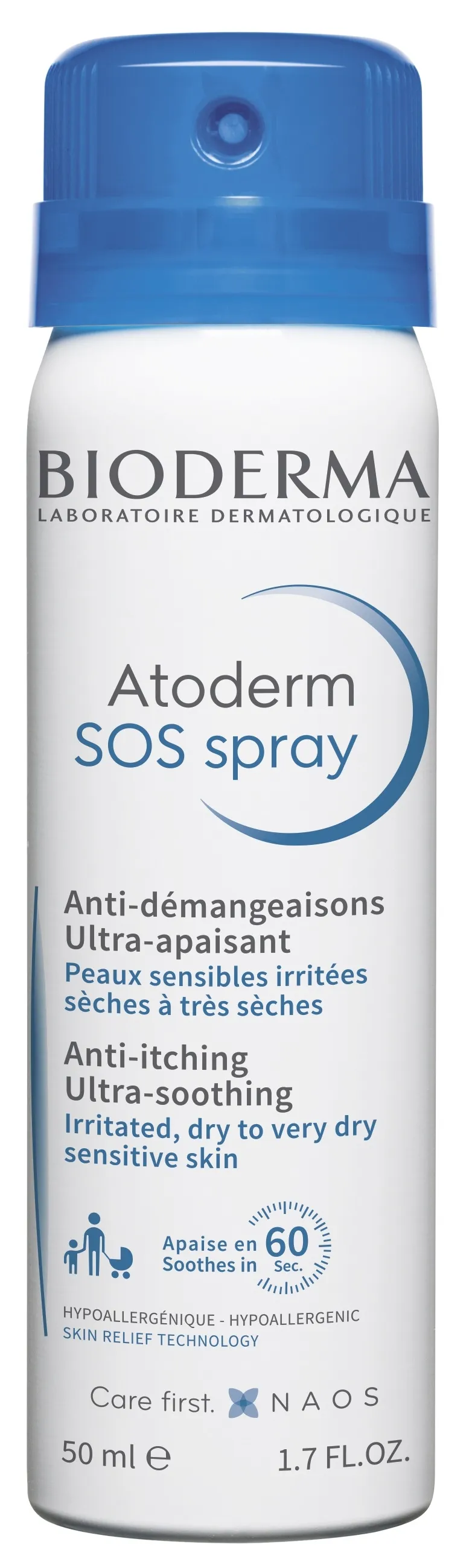 BIODERMA ATODERM SOS SÜGELUSVASTANE SPREI 50ML - Tootepilt 