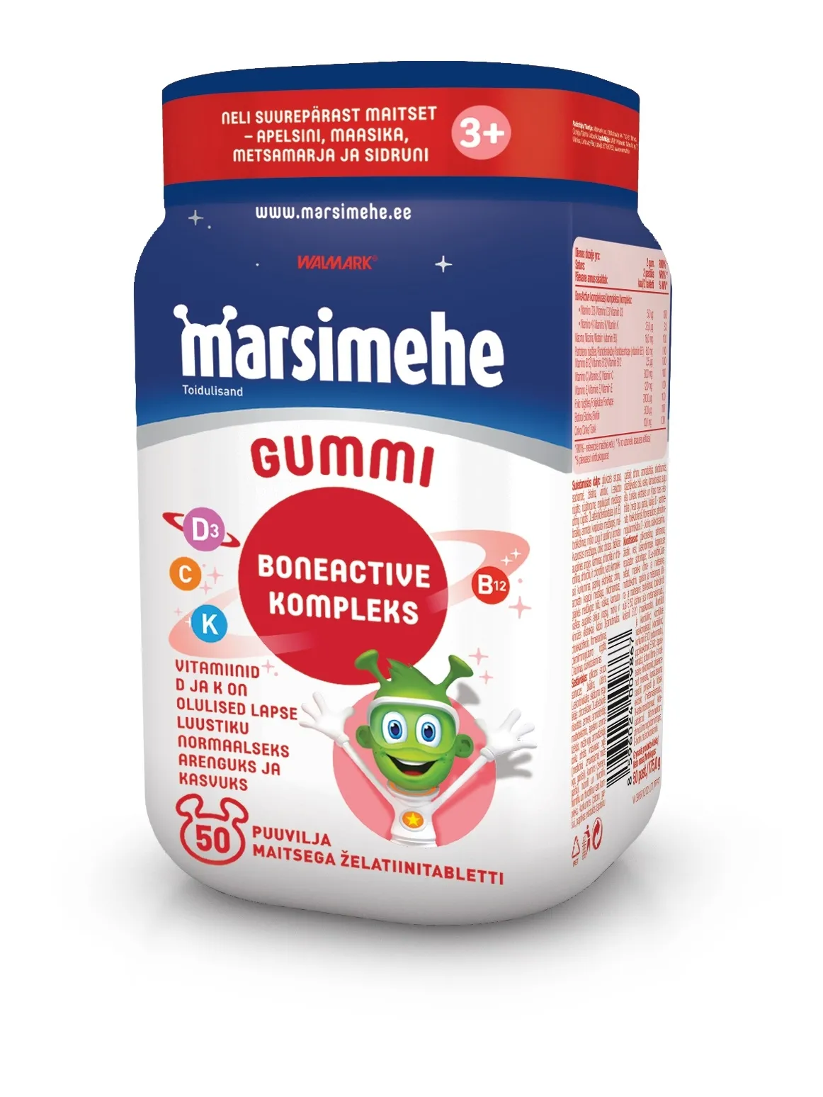 MARSIMEHE GUMMI BONEACTIVE KOMPLEKS N50 - Tootepilt 
