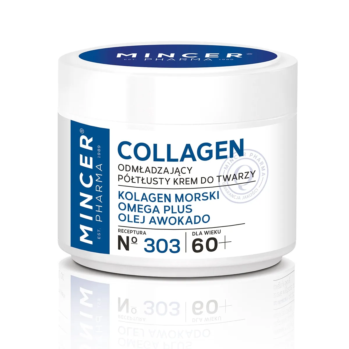 MINCER PHARMA NÄOKREEM KOLLAGEENIGA KORTSUDE VASTU 60+ 50ML - Tootepilt 