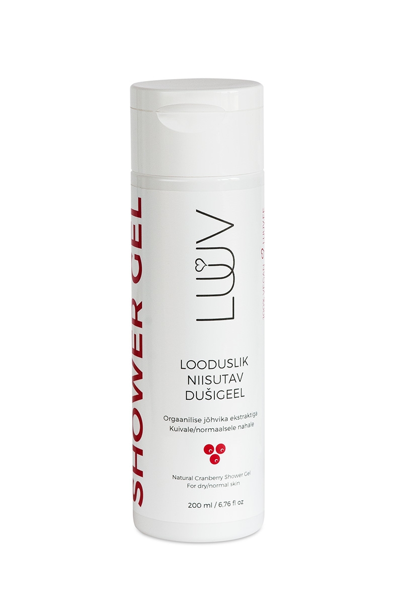LUUV DUSHIGEEL NIISUTAV ORGAANILISE JÕHVIKAGA 200ML - Tootepilt 